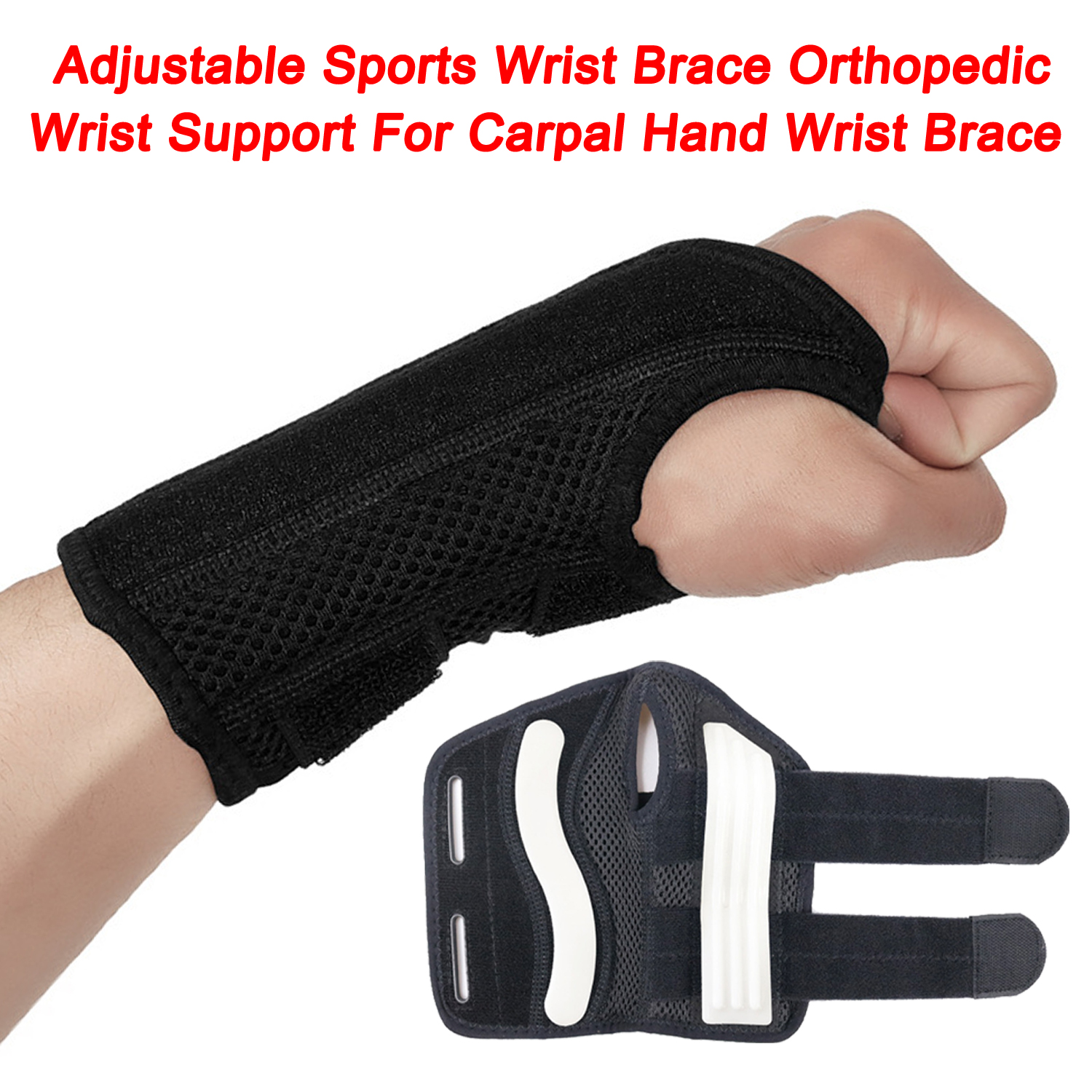 Fitness Wrist Brace Protective Adjustable Sports Wrist Brace Wrist Support For Carpal Hand Wrist Brace