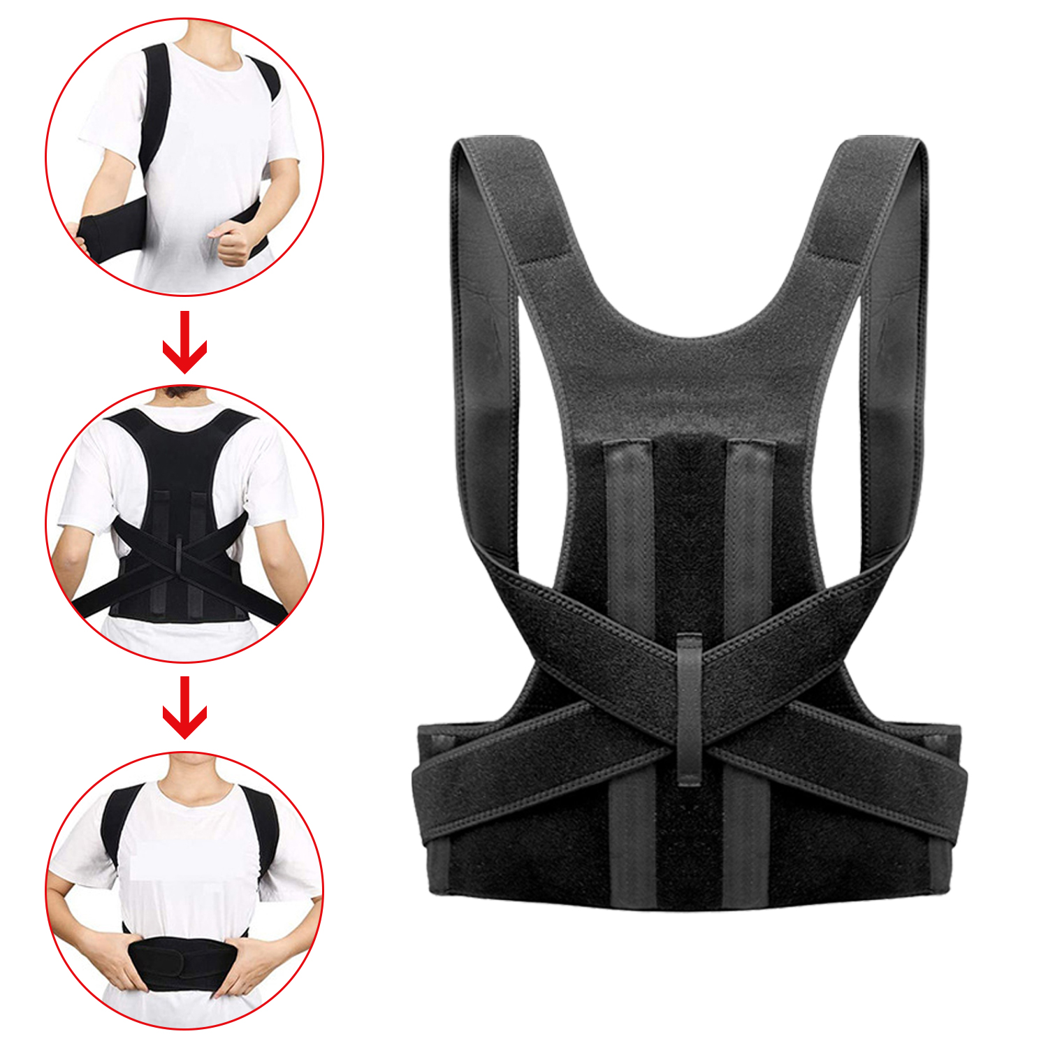 Posture Corrector Back Posture Brace Clavicle Support Stop Slouching And Hunching Adjustable Back Trainer Unisex