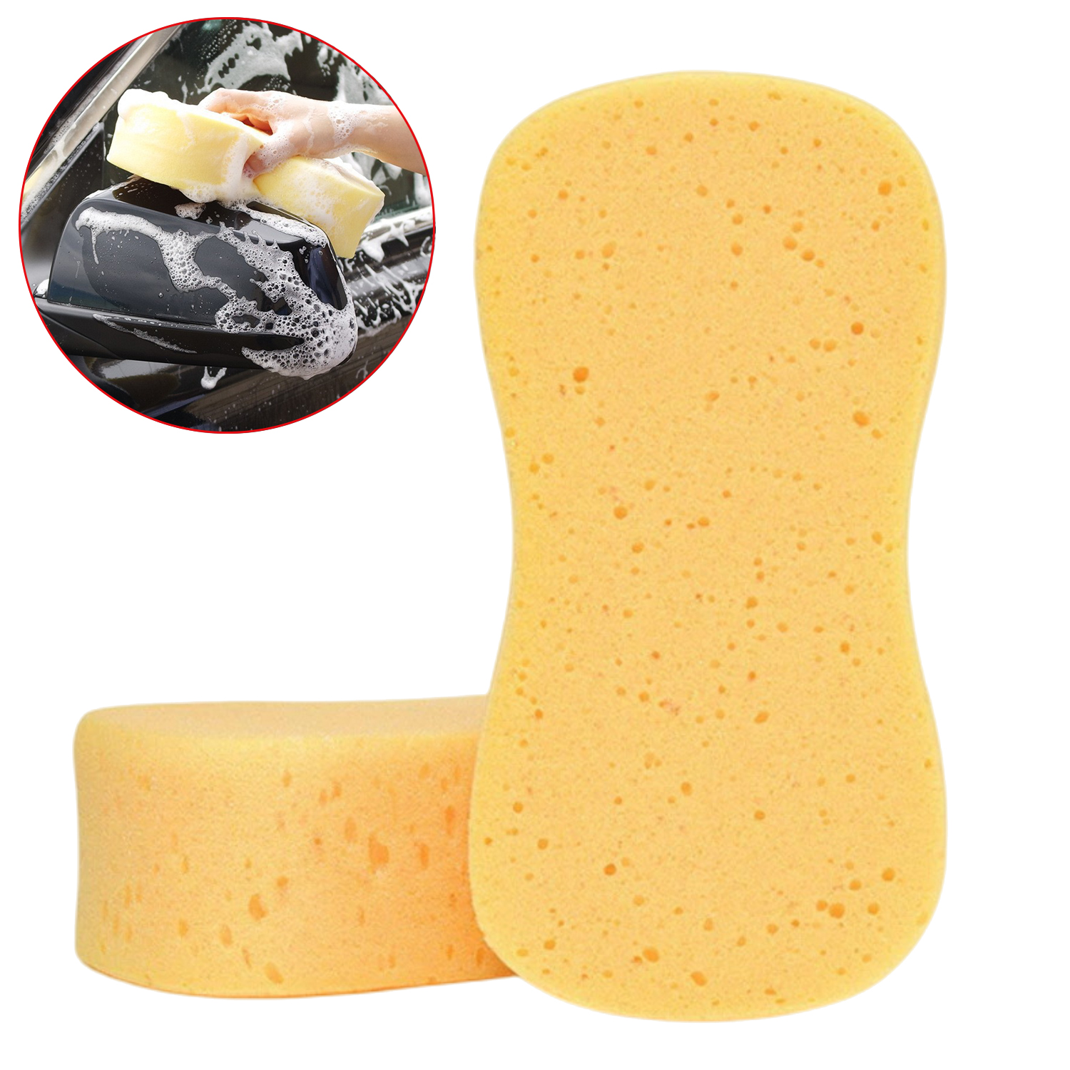 Coral Sponge Large Vacuum Compression Car Wash Sponge Block Honeycomb Car Polishing Cleaning Tool