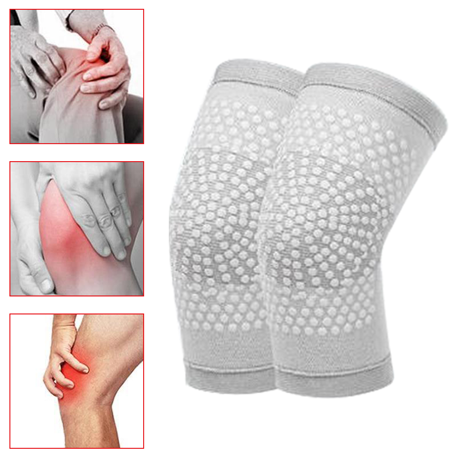 2PCS Warm Knee Pads For Relieve Joint Pain And Inflammation Knitted Stretchy Leg Sleeve