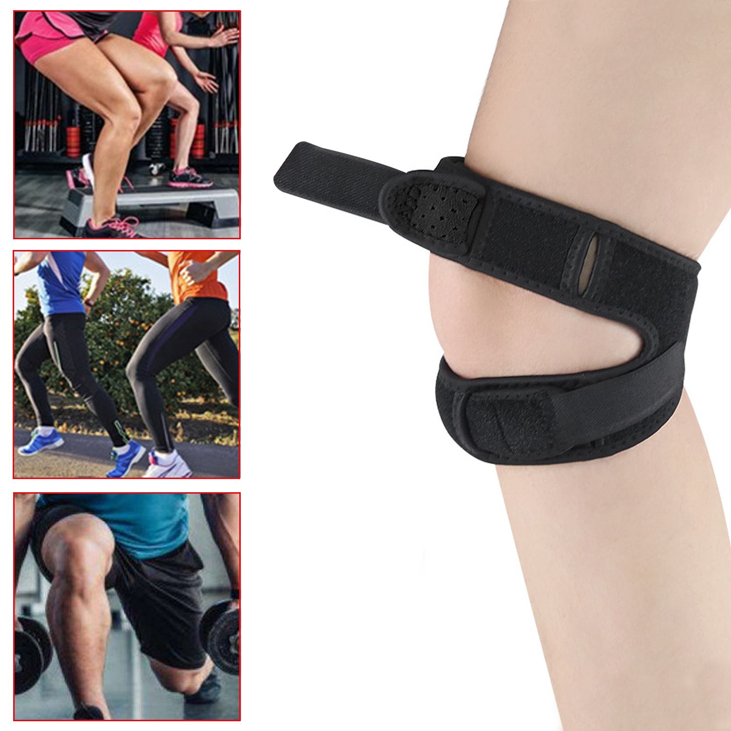 Wholesale Adjustable Knee Patella Brace Pad Support Strap Protector Patella Band Store Wholesale Dropshipping Factory Price