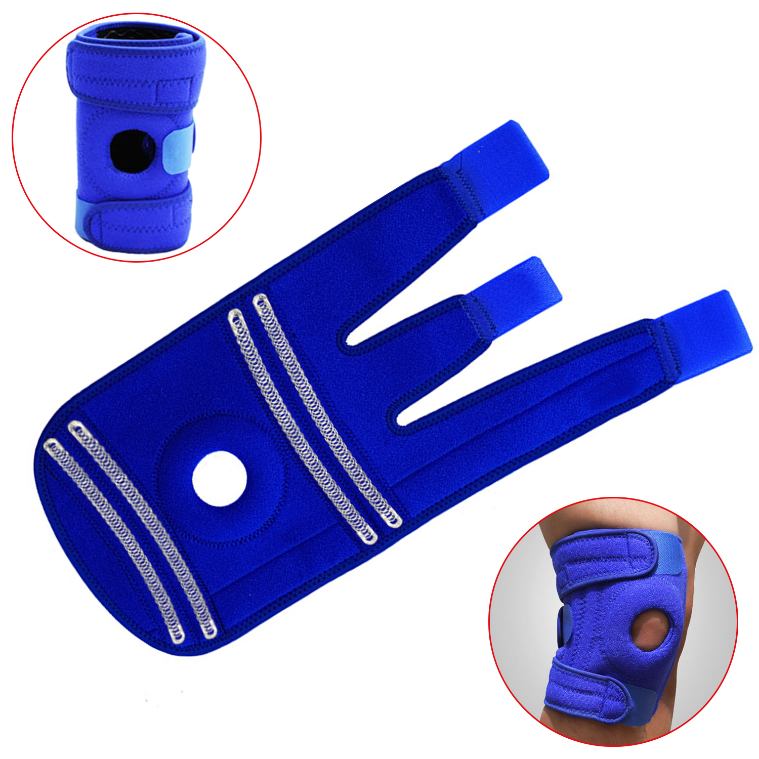 Shock Absorption Knee Pads EVA Padded Shock Absorption Protect Patella Neoprene Knee Wrap Brace