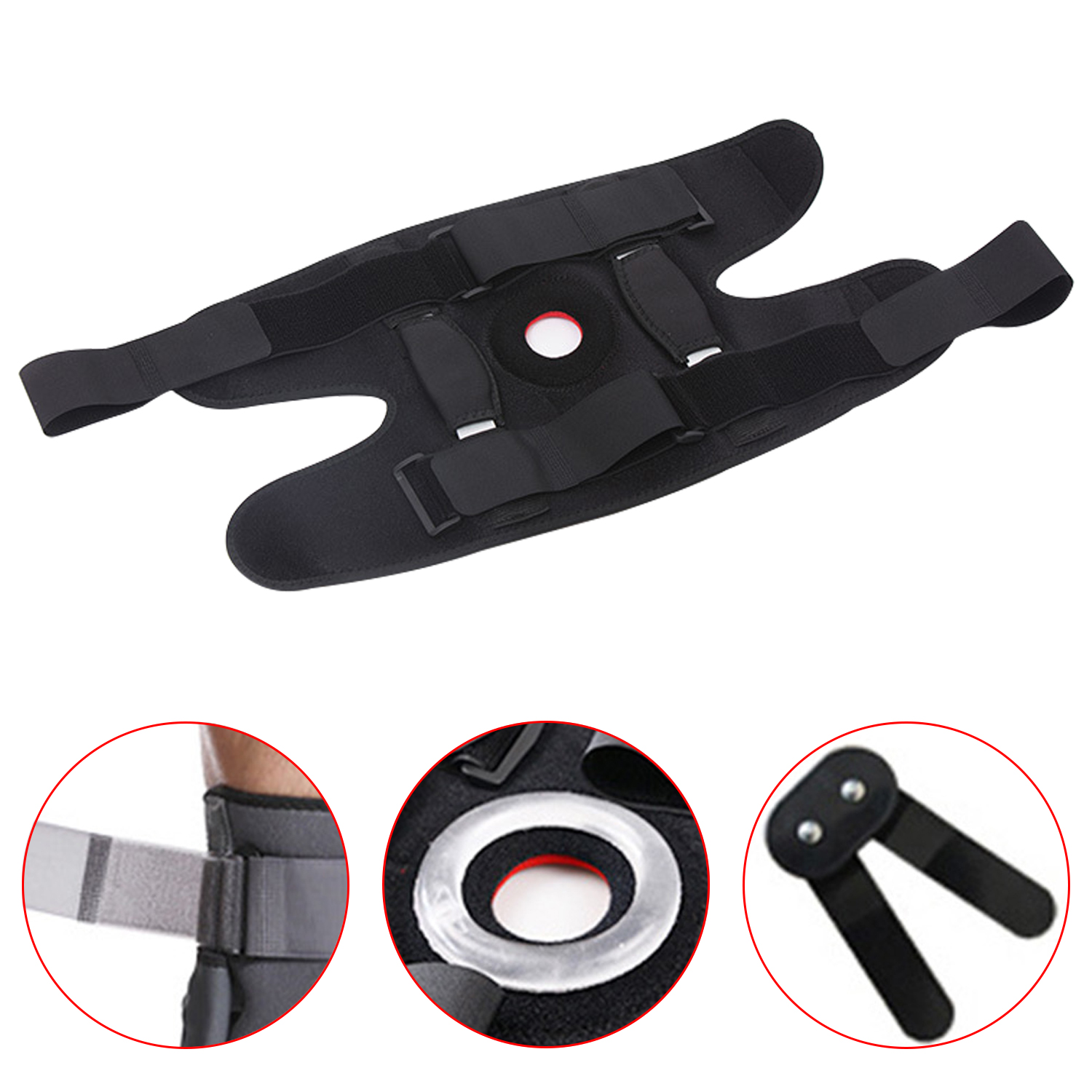 Removable Folding Support Knee Pads Silicone Patella Knee Pads Knee Support Brace Immobilizer Knee Braces Pads