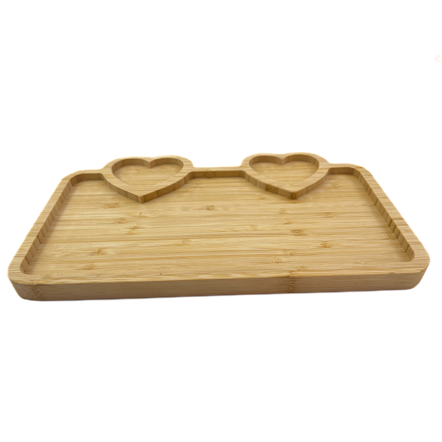 Creative Bamboo Fruit Plate Tray for Salad Sushi Plate Meal Fruit Nuts Pistachio Snack Bowl Tray