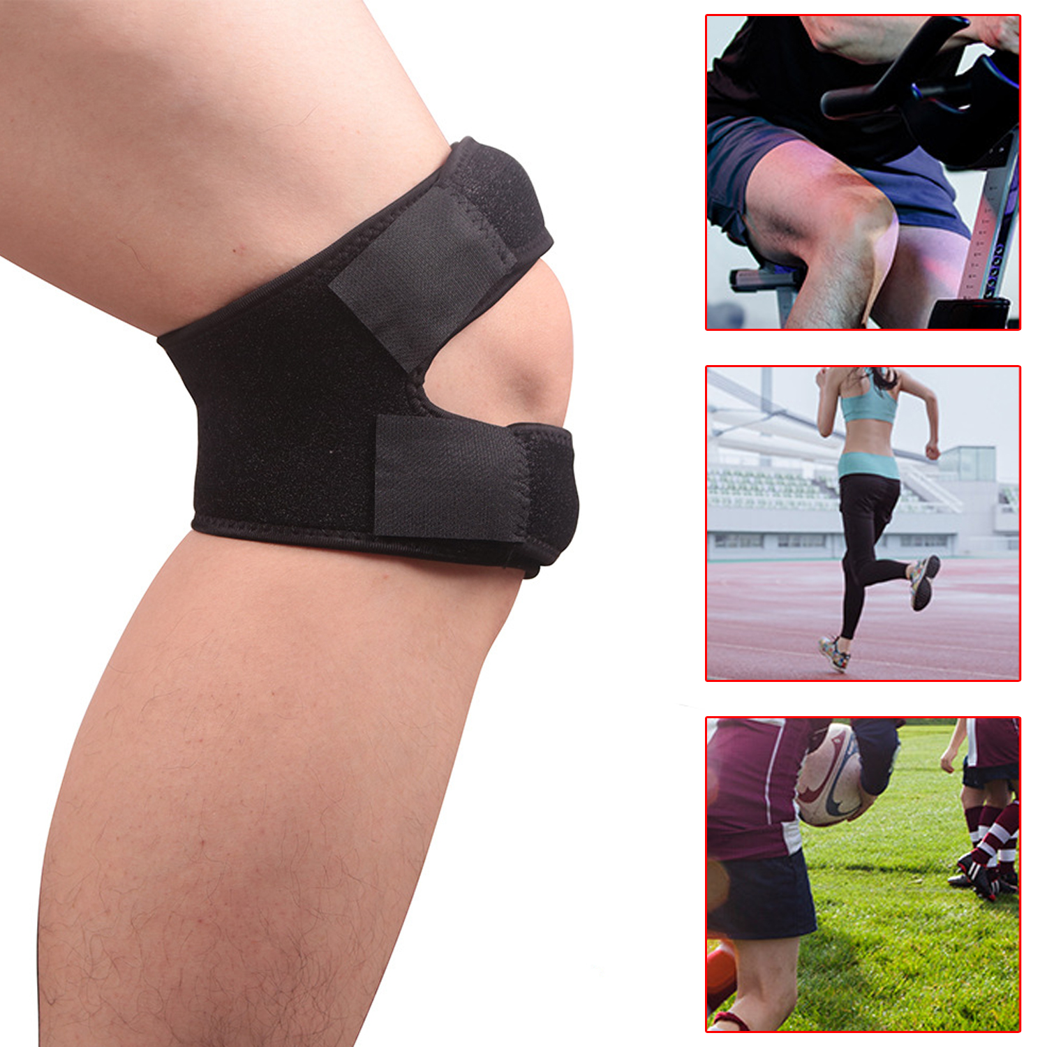 Sports Knee Pad Protector Patellar Band Knee Support Protector For Fitness Basketball Volleyball Anti-fall Knee Brace