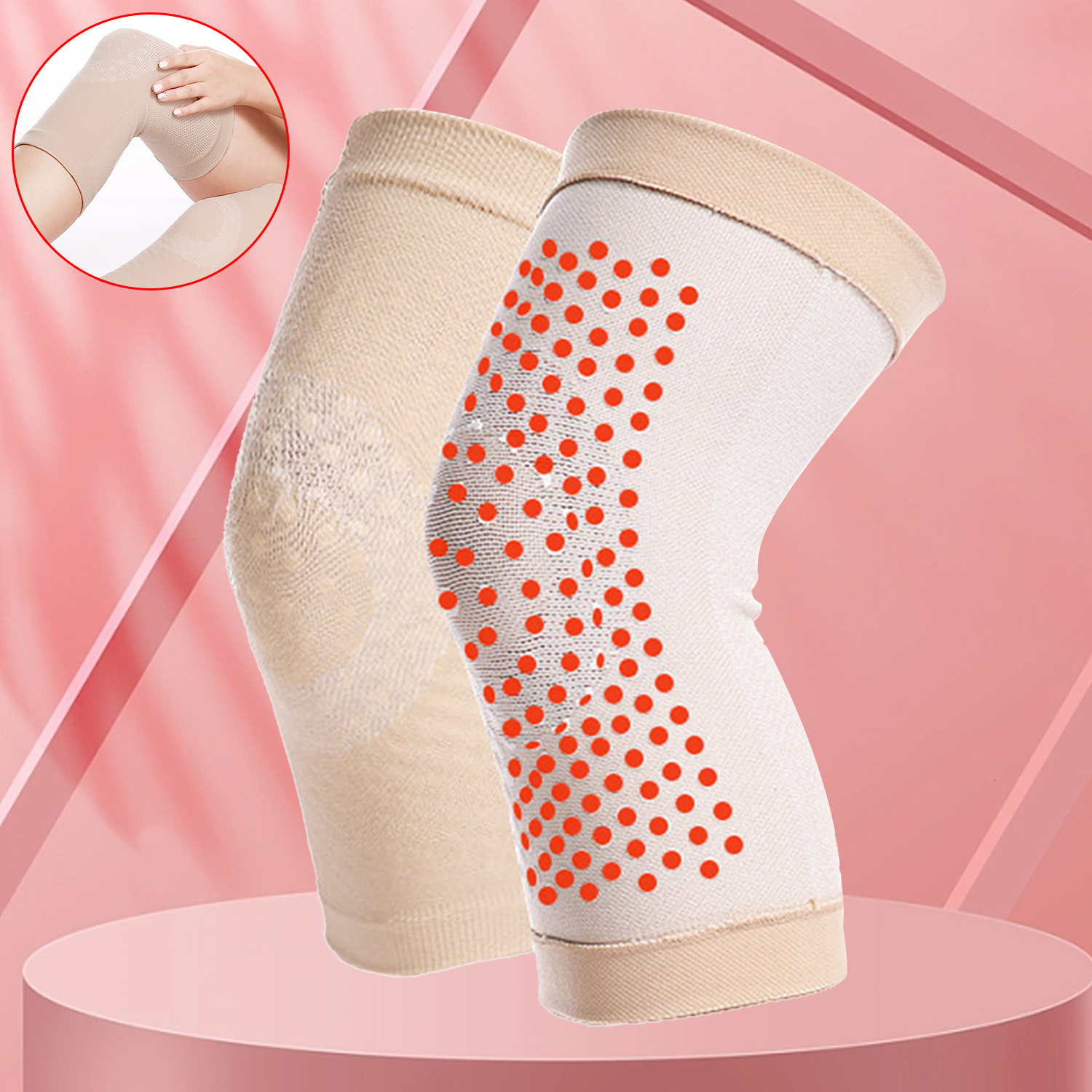 Knee Pads Men And Women Old Men And Old Women Cold Leg Joints Cold-proof Light Breathable Heat-gathering Knee Pads Warm Knee Pads
