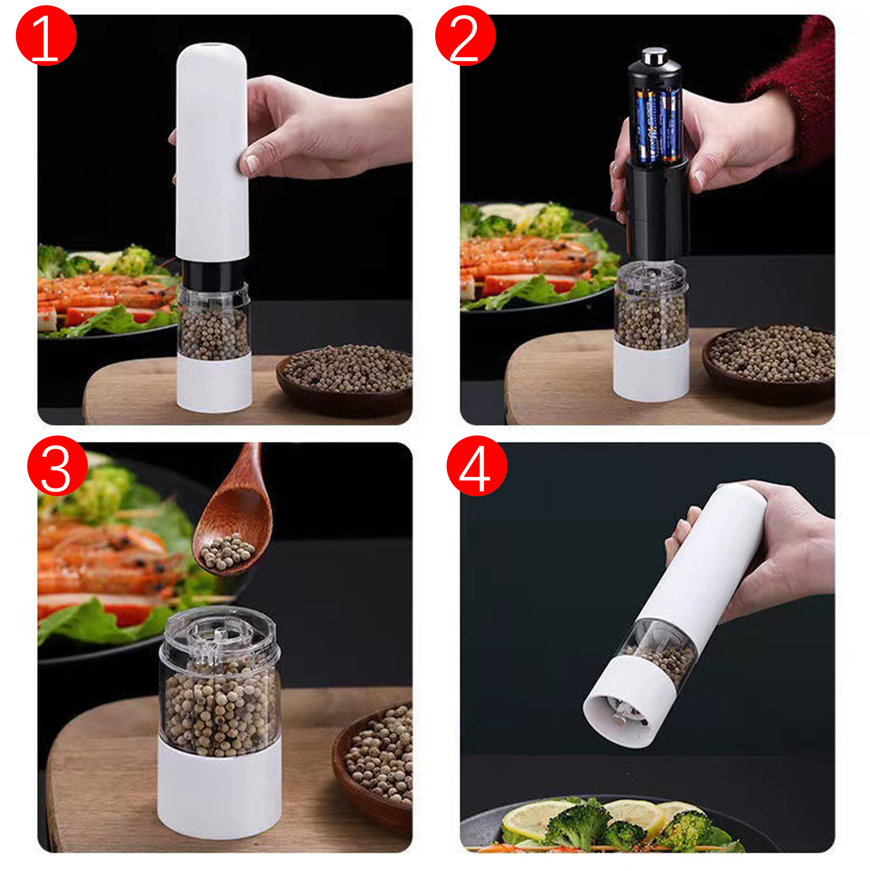 Stainless Steel Pepper Grinder