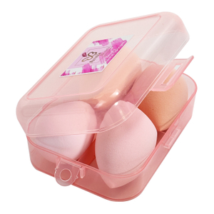 4 Makeup Sponges with 1 Storage Box