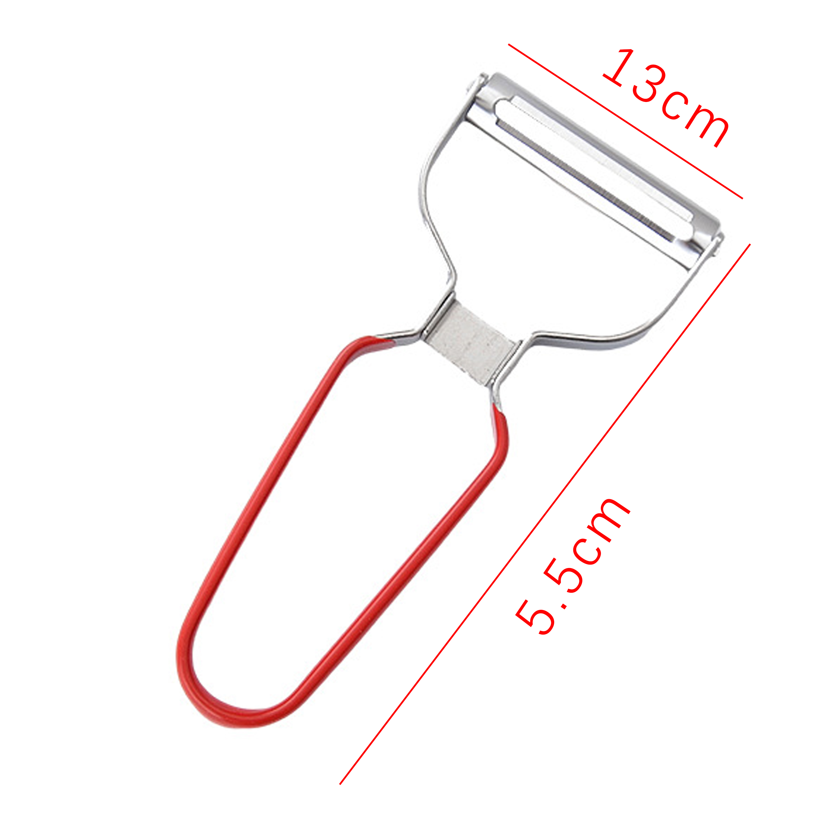 Stainless Steel Vegetable Peeler with Comfort Grip Handle