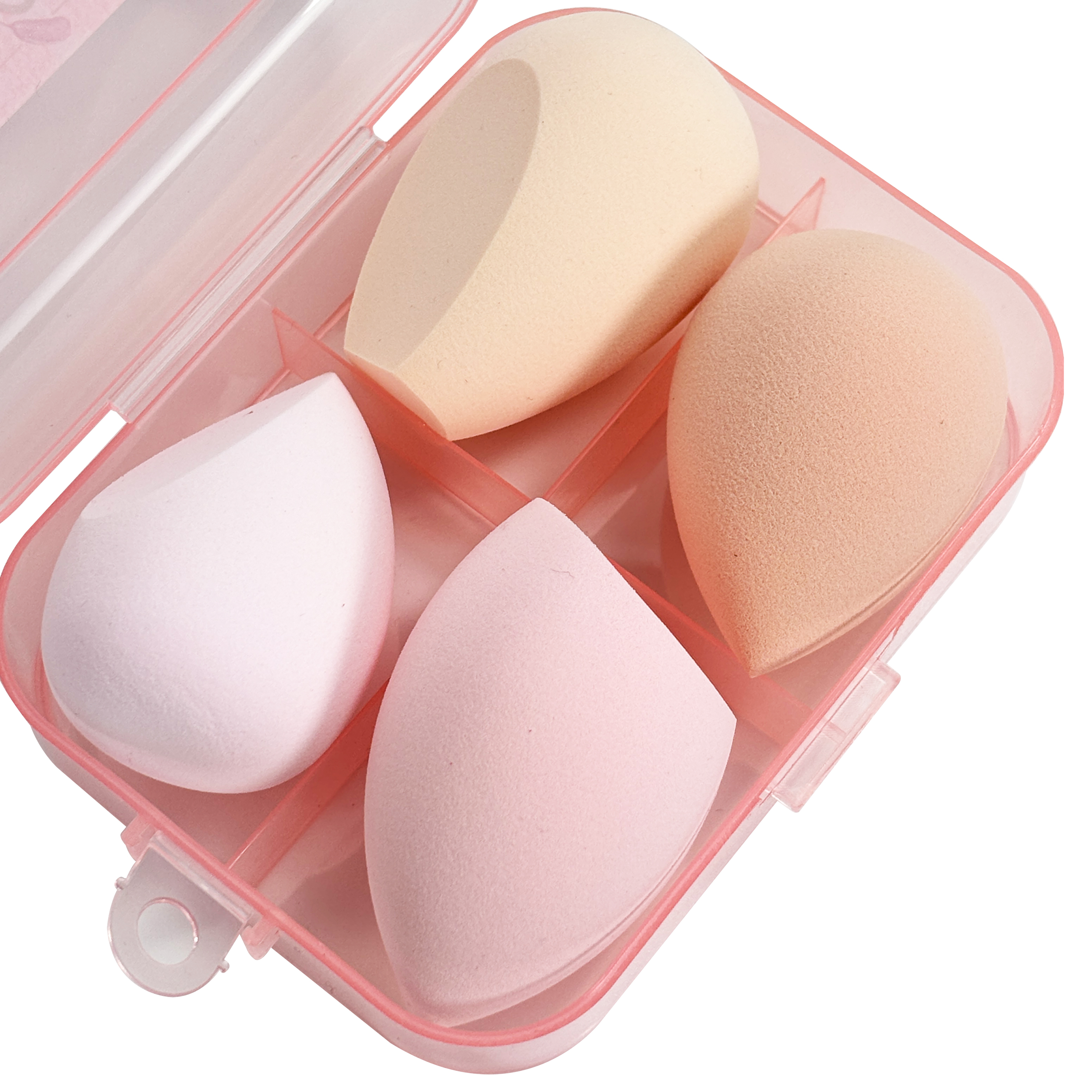 4 Makeup Sponges with 1 Storage Box
