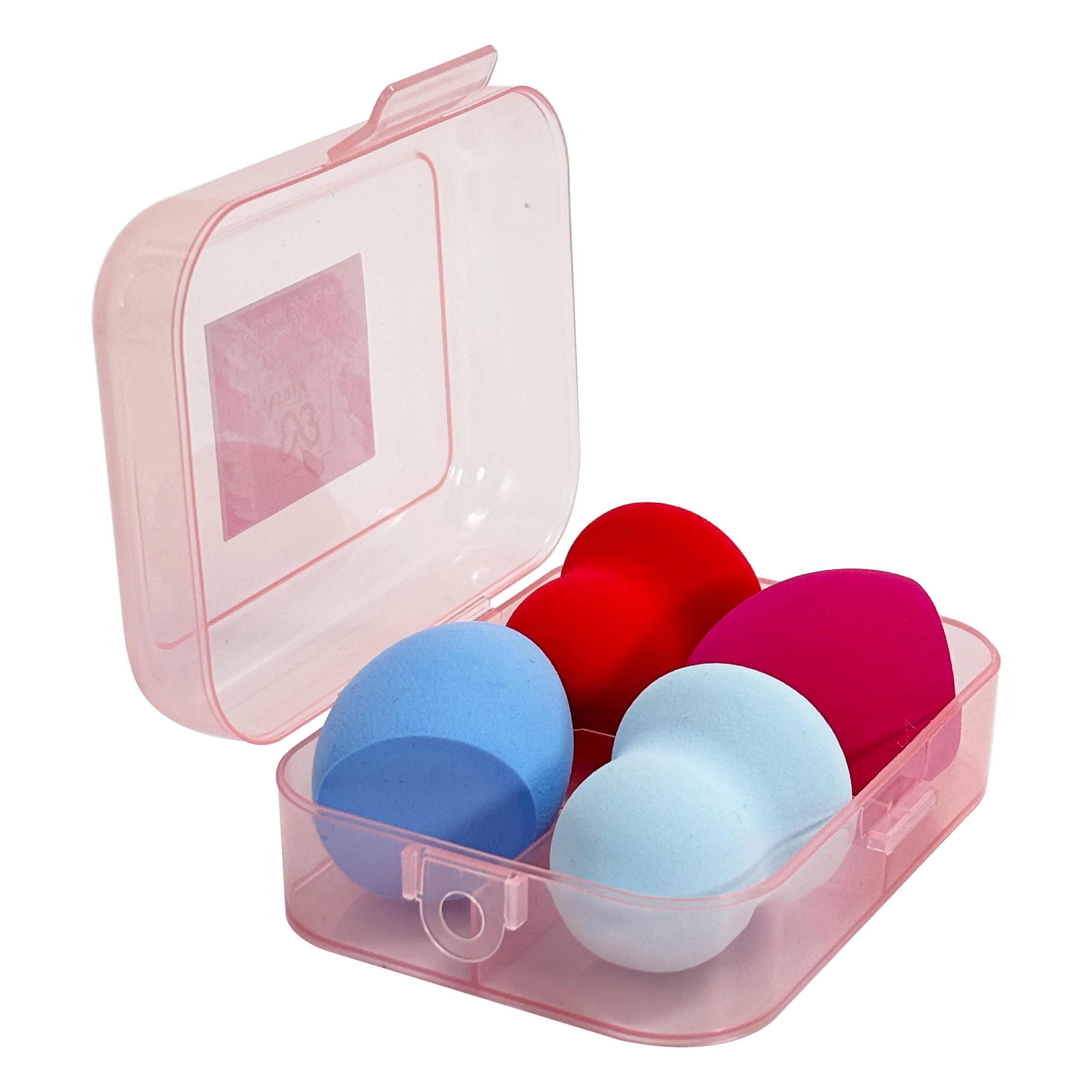 4 Makeup Sponges with 1 Storage Box