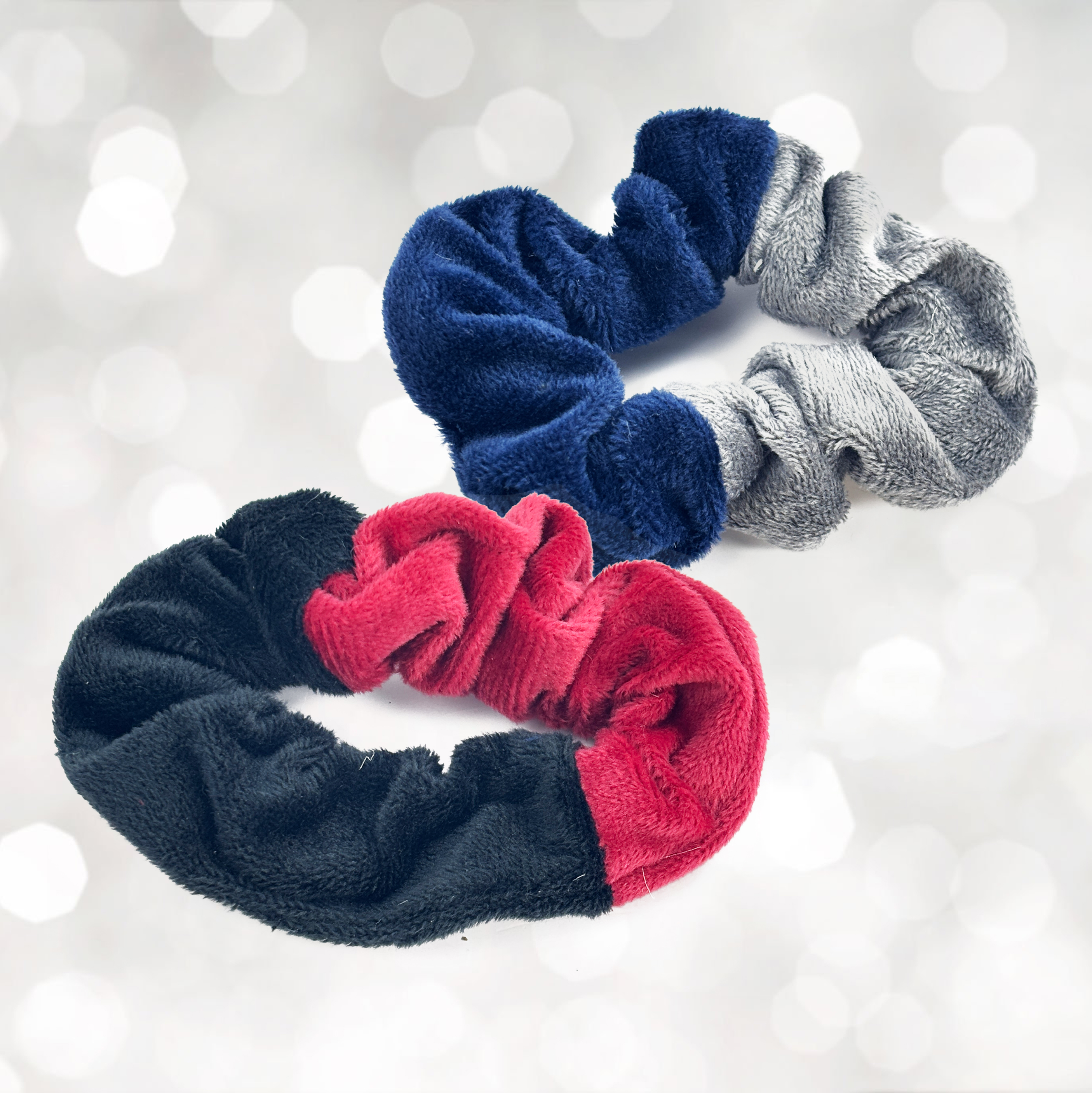 2-Piece Contrast-Color Hairbands Set with Artistic Card Packaging