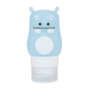 Hippo-Shaped Silicone Lotion Dispensing Bottle