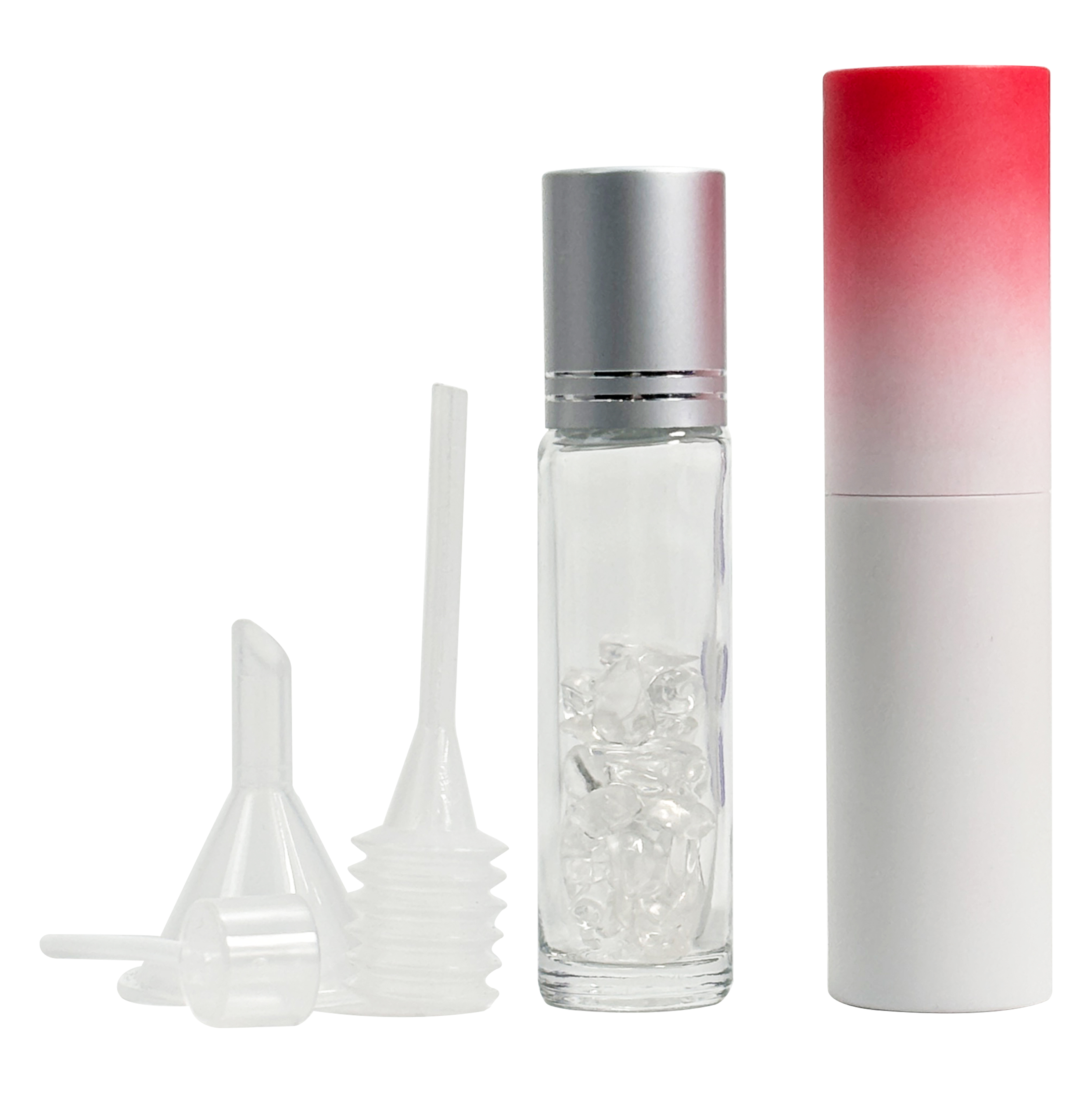 Glass Perfume Bottle and Roll-On Bottle Set with Filling Tools