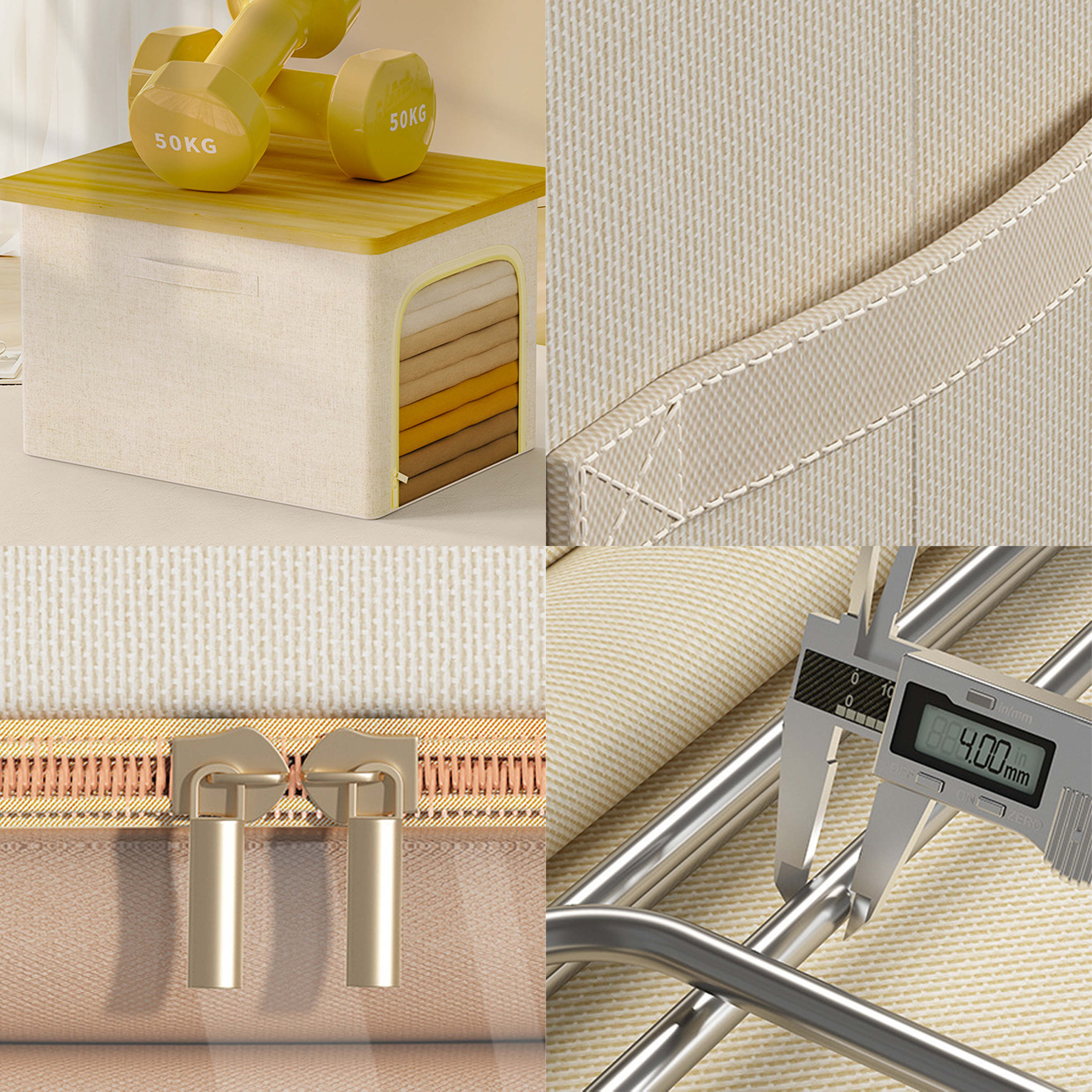 Foldable Clothes Storage Box with Window