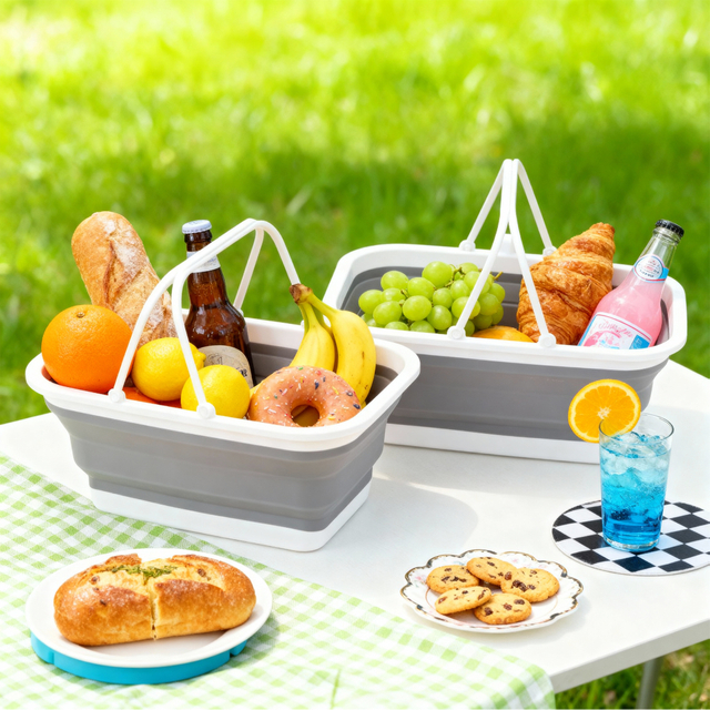 Collapsible Folding Basket Multi-purpose Foldable Storage Basket