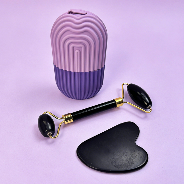 Set of 3 Facial Ice Massage Tools with Guasha