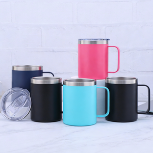 14oz Insulated Stainless Steel Mug with Handle