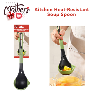 Heat-resistant Kitchen Soup Spoon Non-stick Silicone Soup Spoon