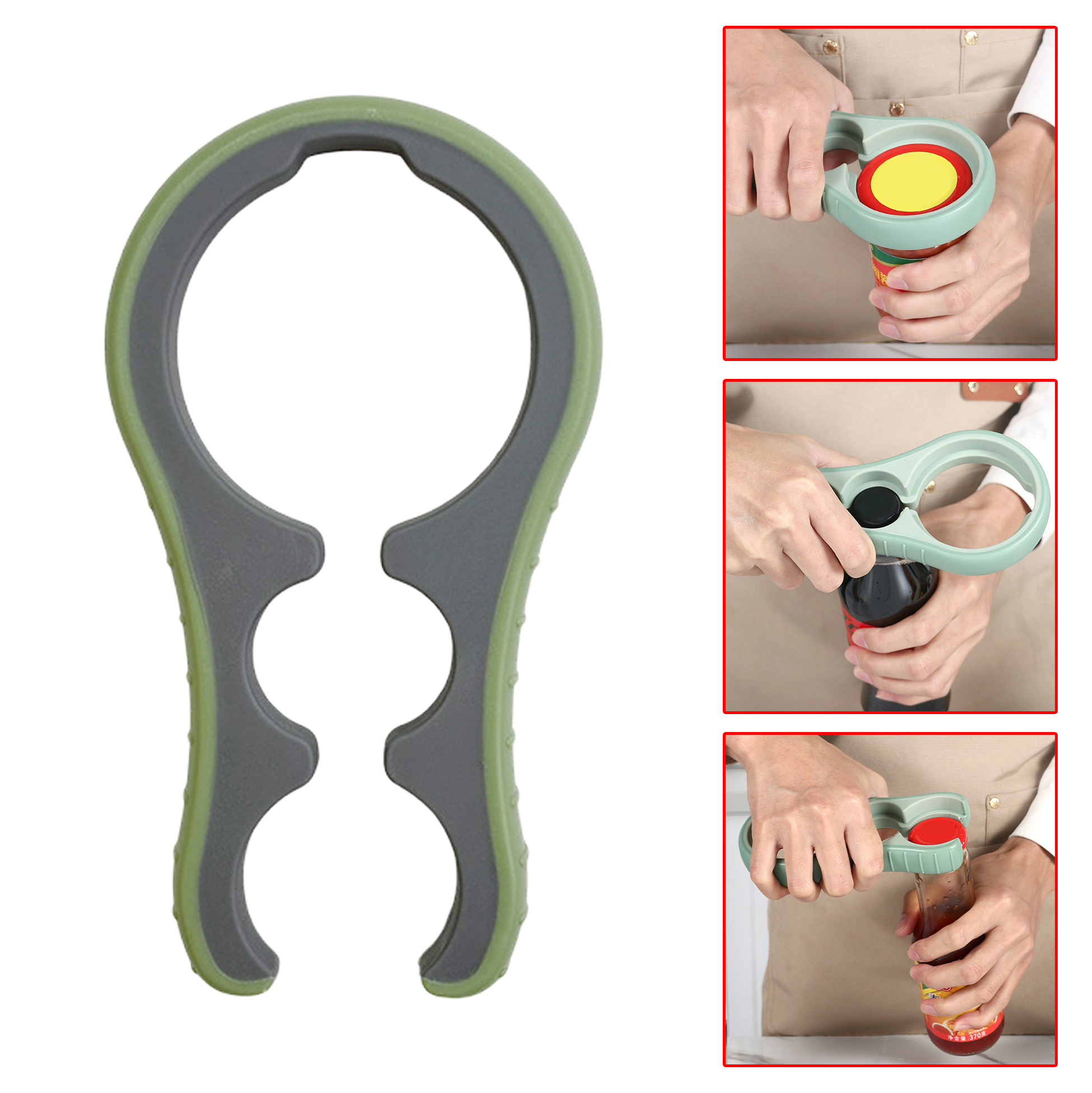 Mother's Day 3-in-1 Jar Opener Multi-function Bottle Jar Opener