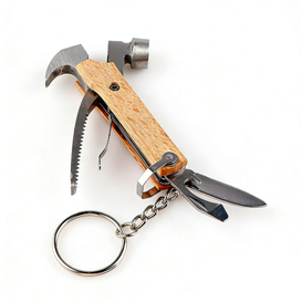 Mini Hammer Multi-tool Keychain Pocket-sized Emergency Tool Keyring