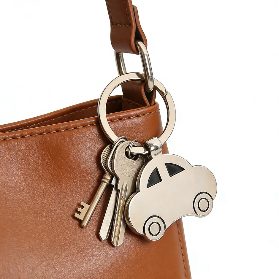 Car-shaped Keychain Auto-themed Key Charm