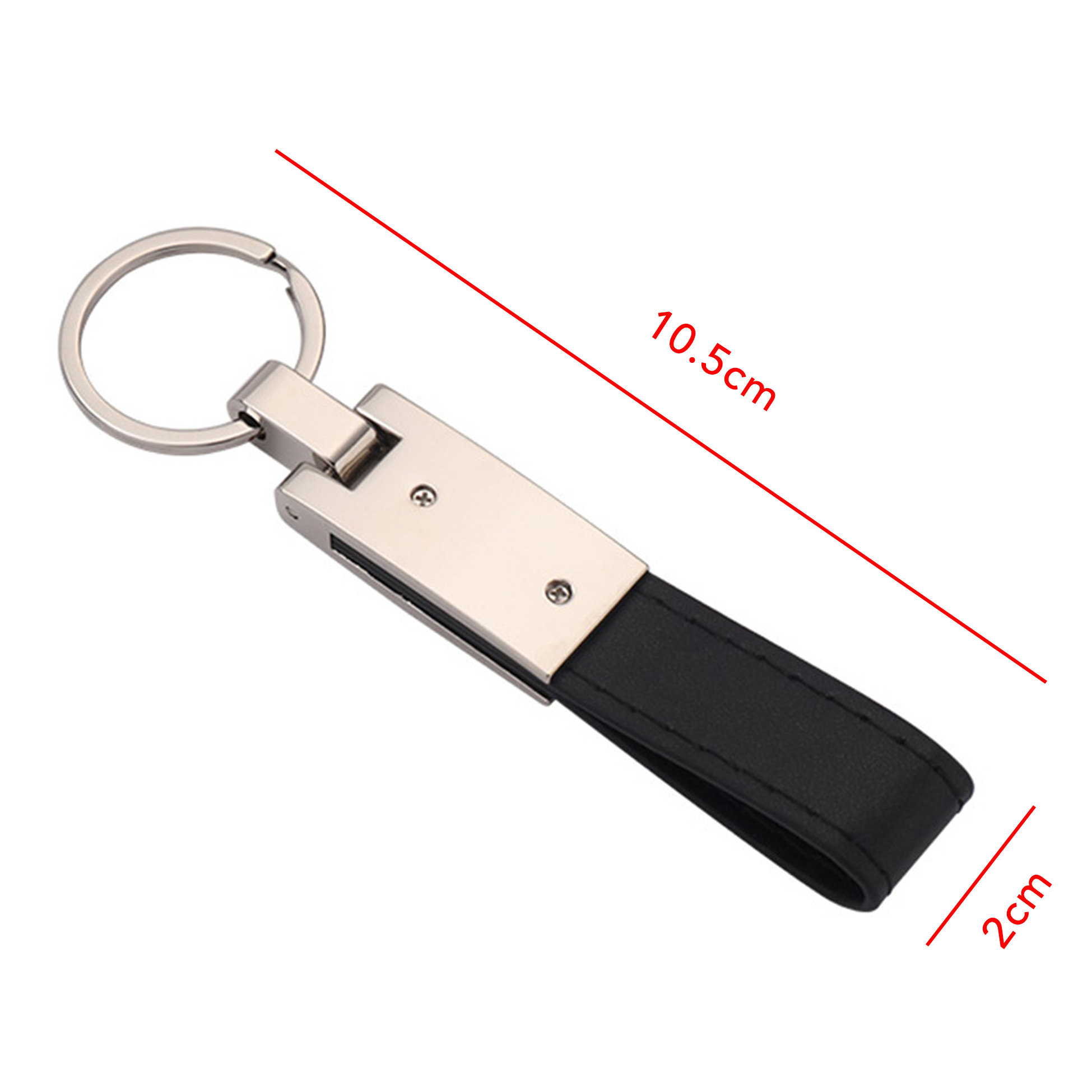 Leather And Metal Keychain Stylish Leather Key Holder