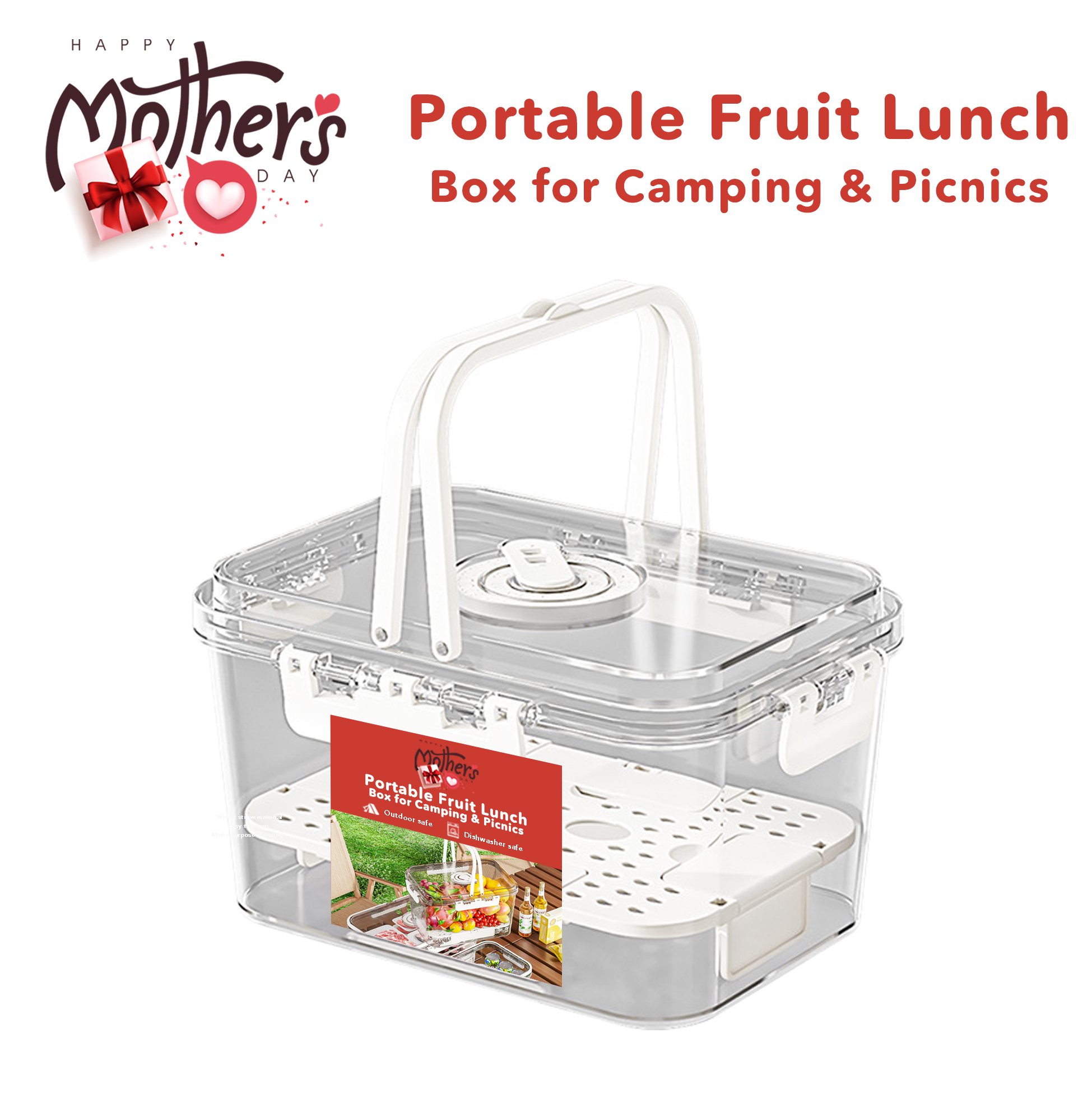 Portable Fruit Lunch Box for Camping & Picnics