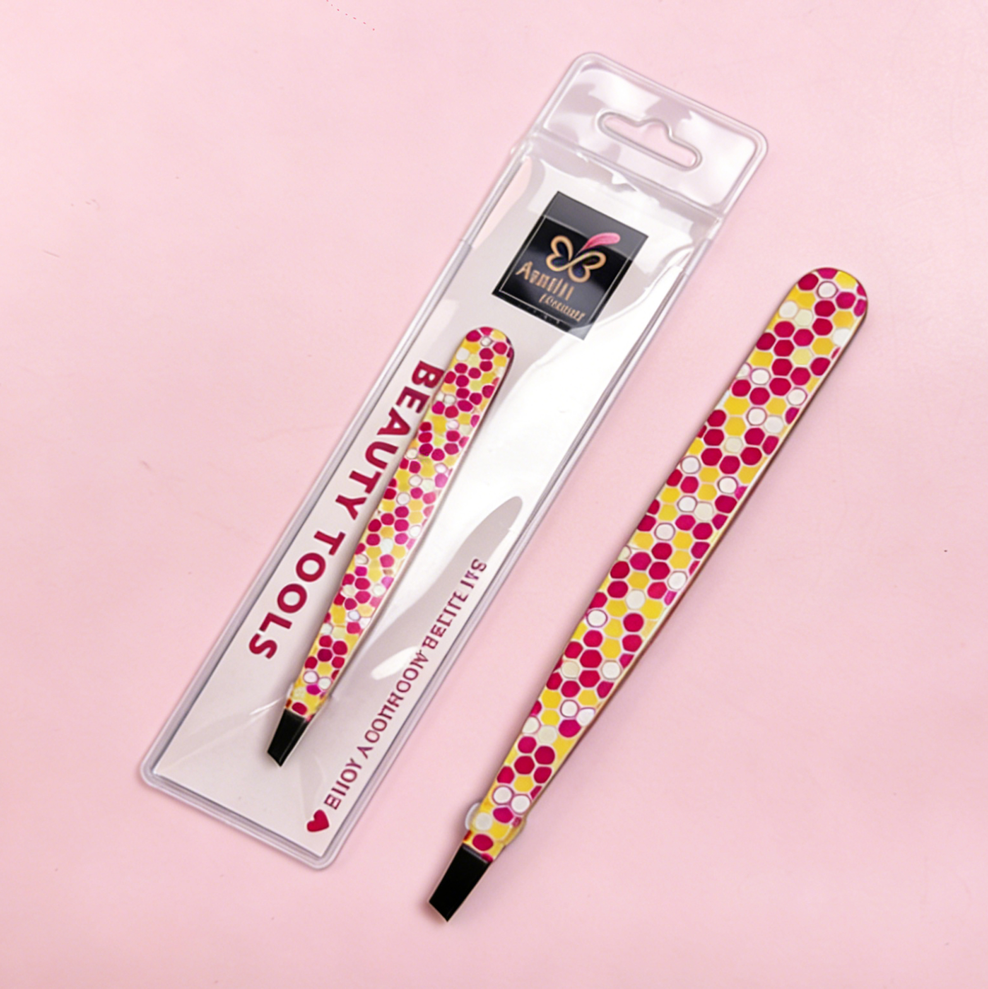 Polka Dot Slant Tweezer
