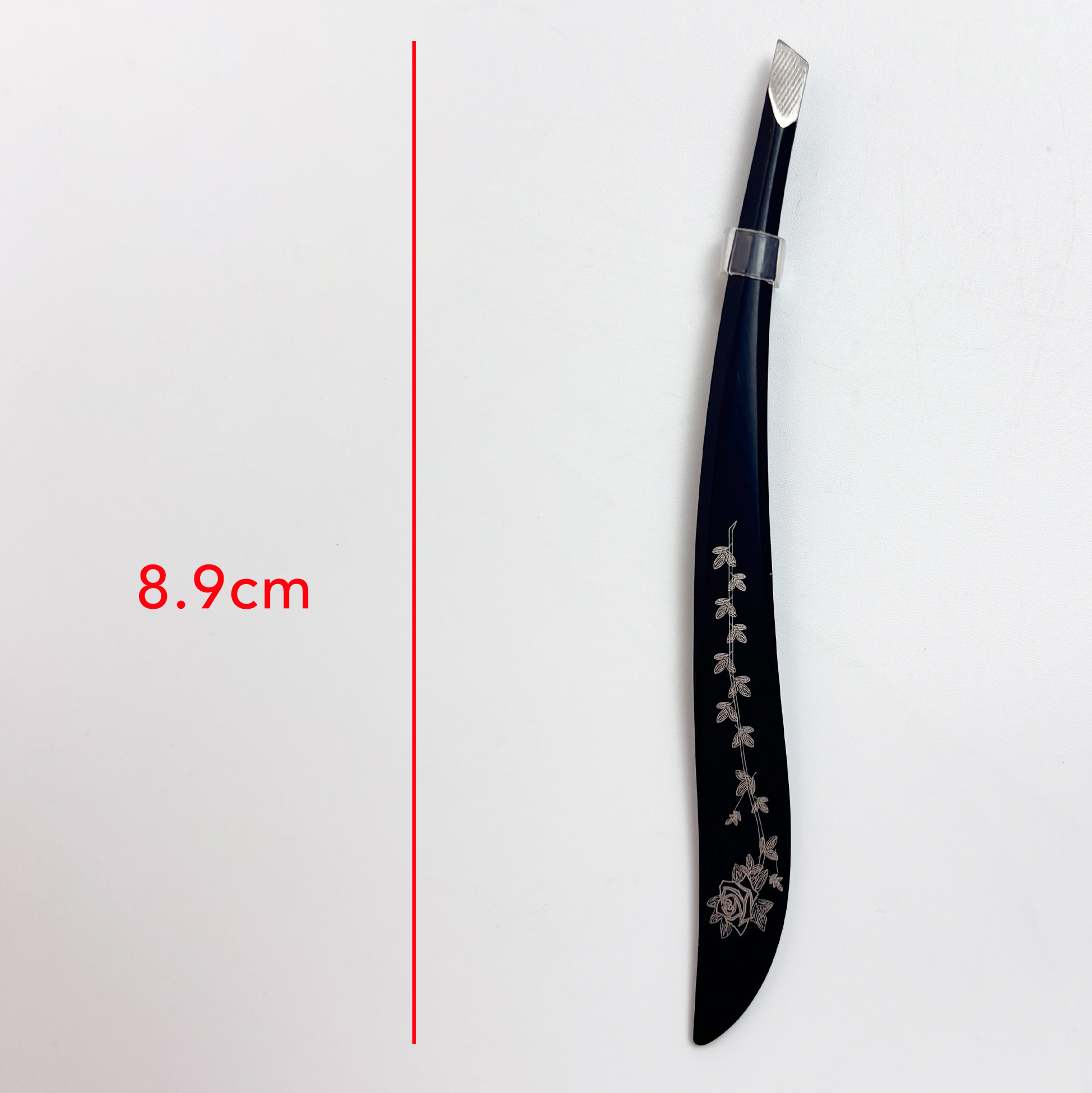 Rose Pattern Slant Tweezer