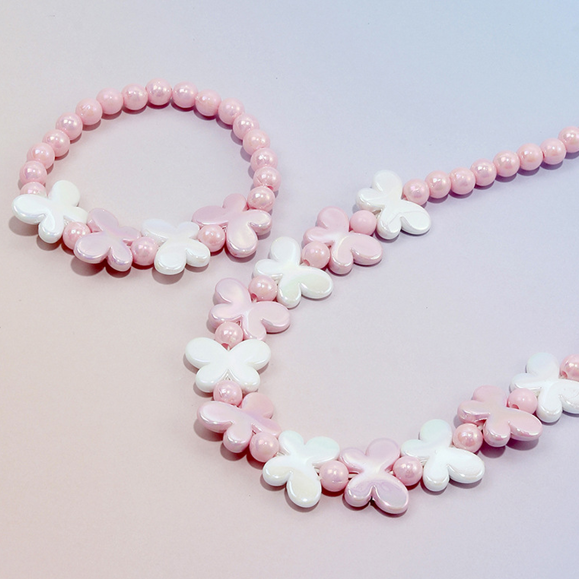 Kids Butterfly Pearl Jewelry Set for Girls
