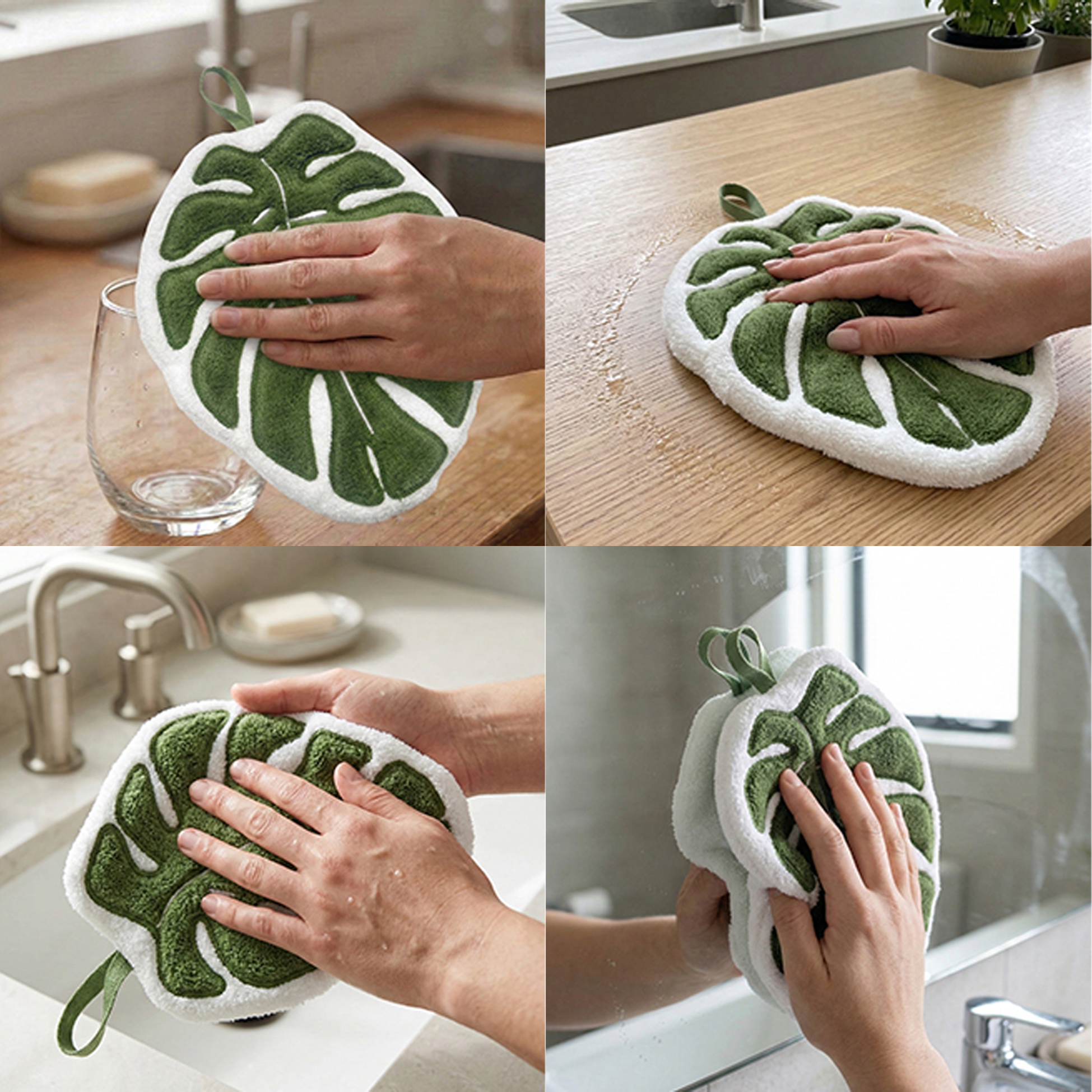 Monstera Leaf Hand Towel