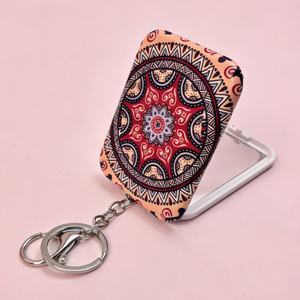 Mandala Print Rectangular Compact Mirror