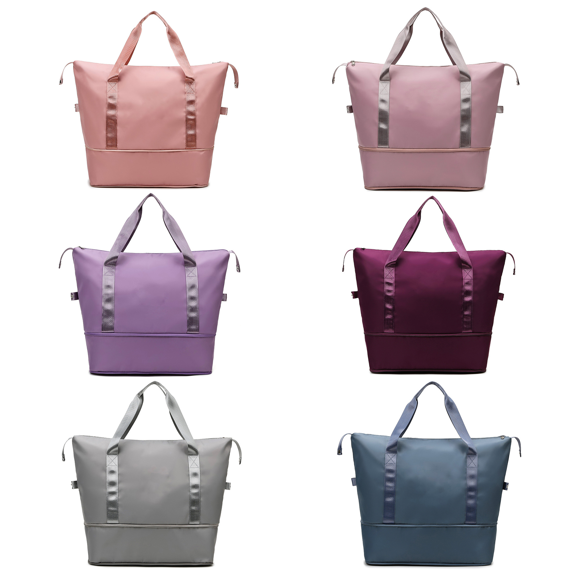 Expandable Travel Tote Bag Waterproof Weekender Overnight Carry On Bag