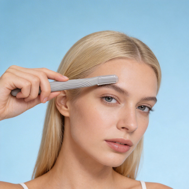 Textured Grip Eyebrow Razor for Women