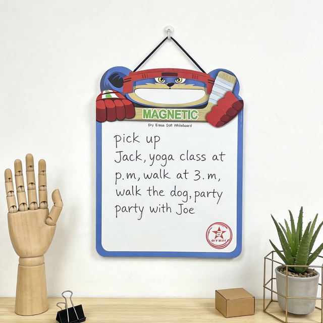 Hockey Mascot Magnetic Dry Erase Whiteboard