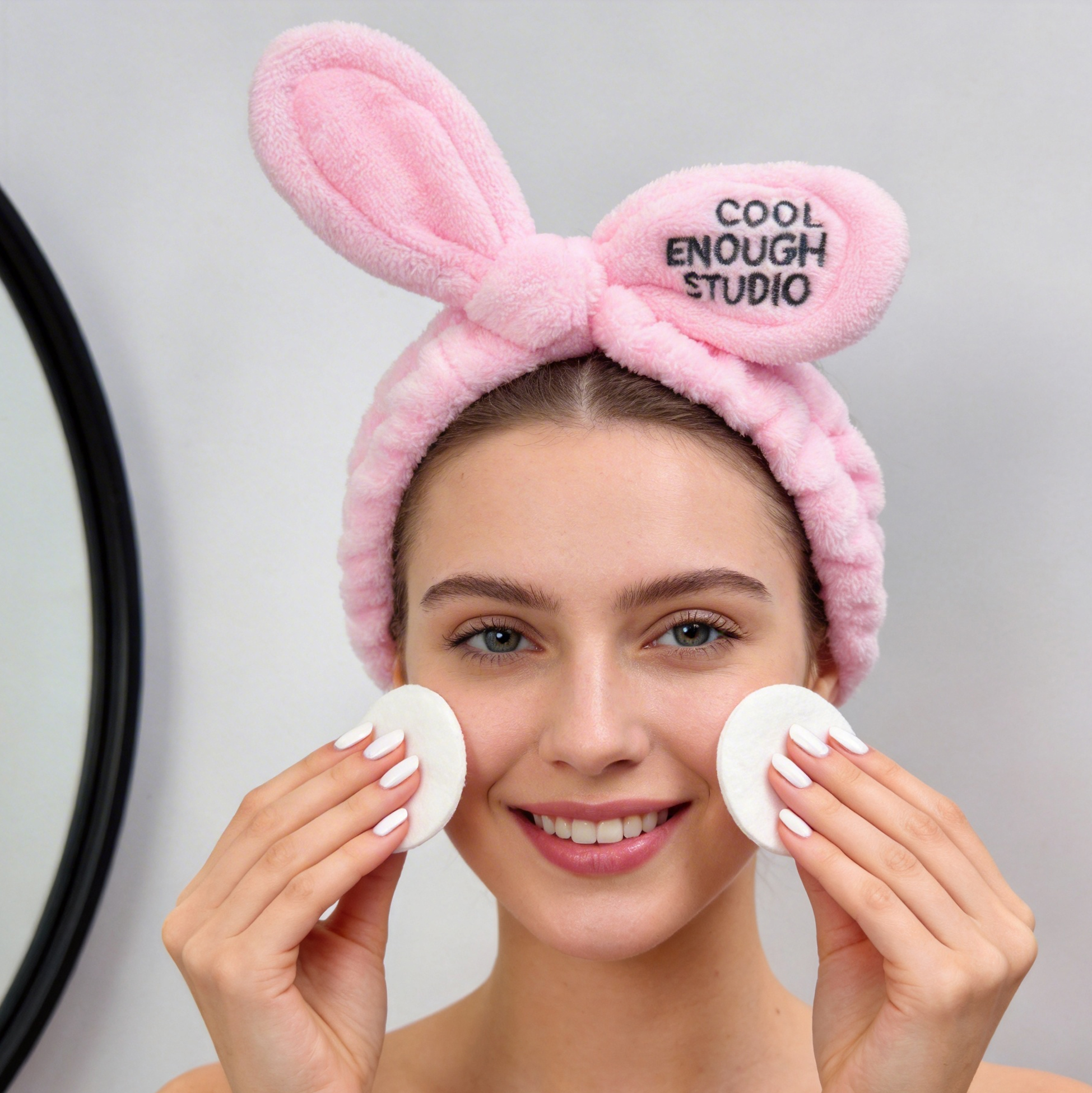 Pink Bunny Ear Headband