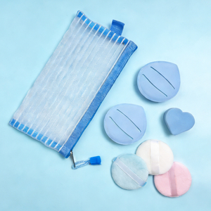 Set of 7 Blue & Pink Facial Puff