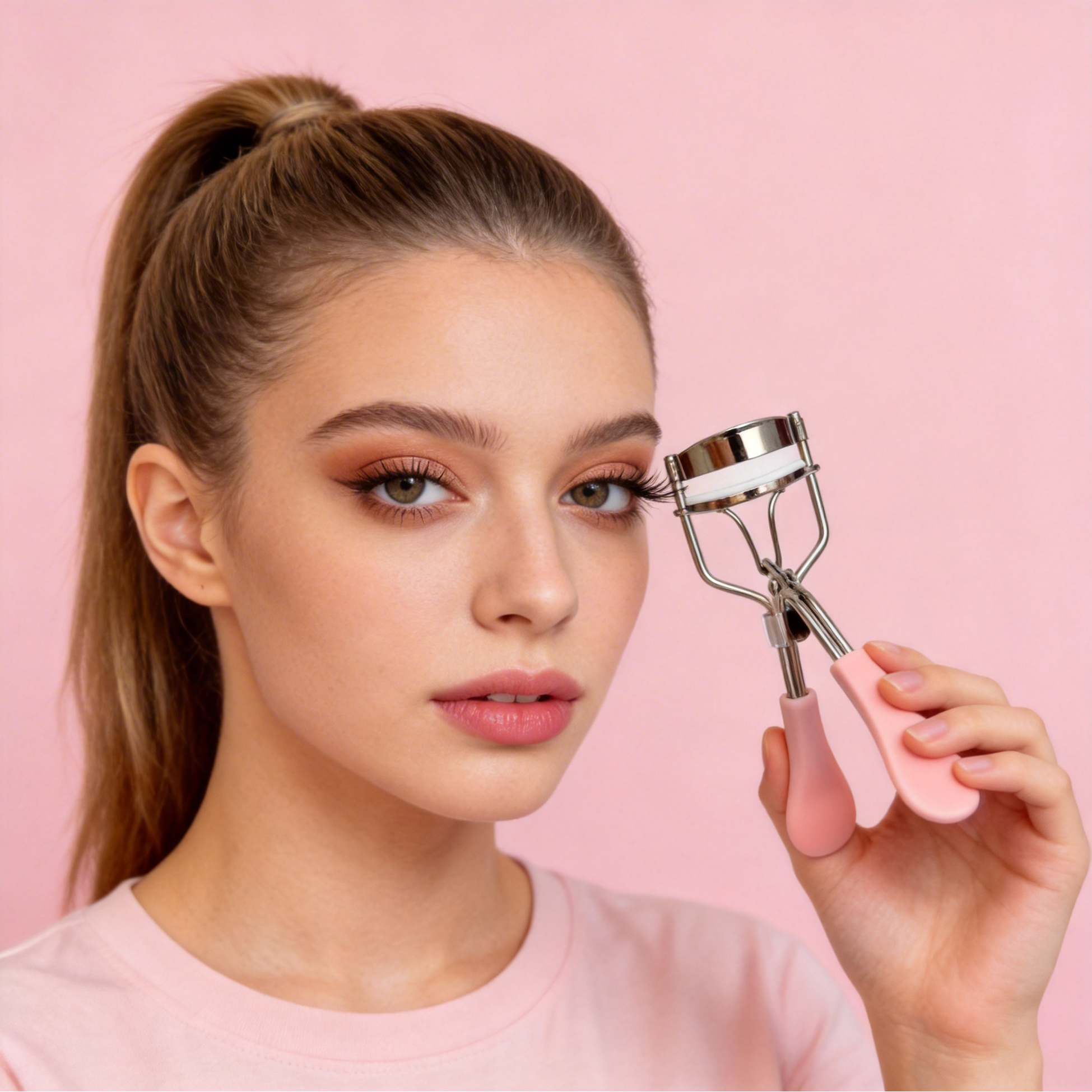 Pink Handle Eyelash Curler