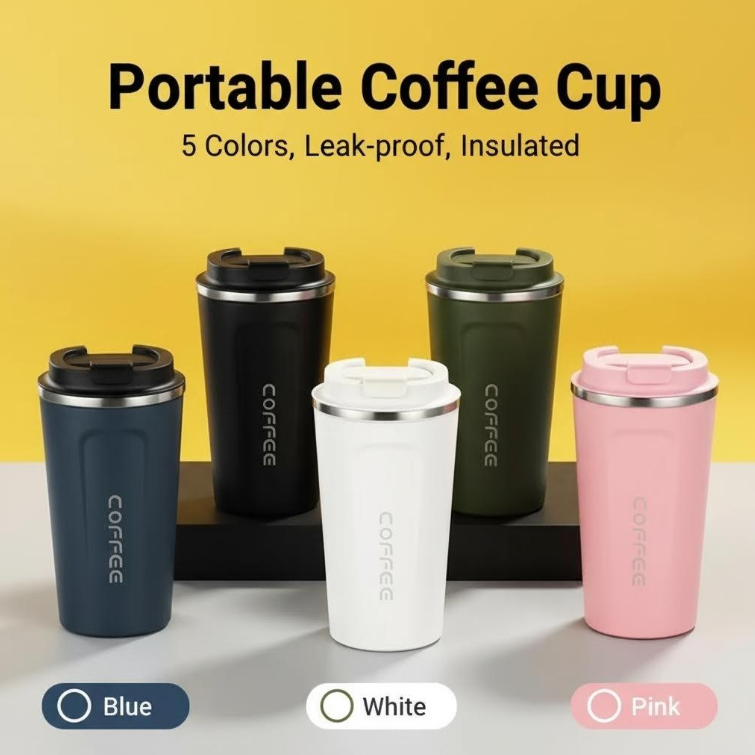 380ML Insulated Travel Coffee Cup