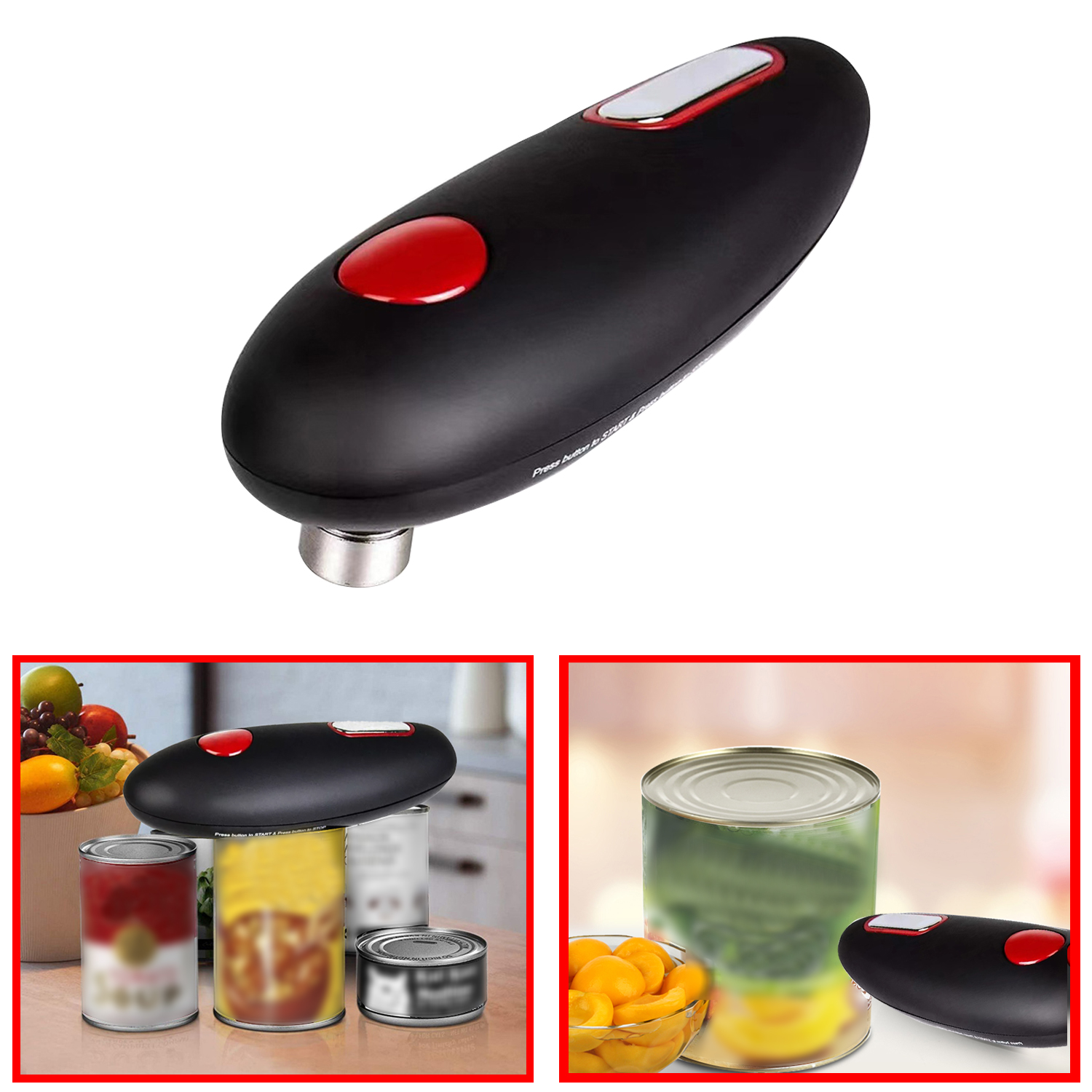 Electric Can Opener Automatic Bottle Opener Jar Can Tin Touch No Sharp Edges Handheld Jar Openers Kitchen Bar Tools
