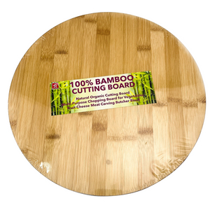 Eco-friendly Round Chopping Board Pizza Bamboo Wooden Cutting Board