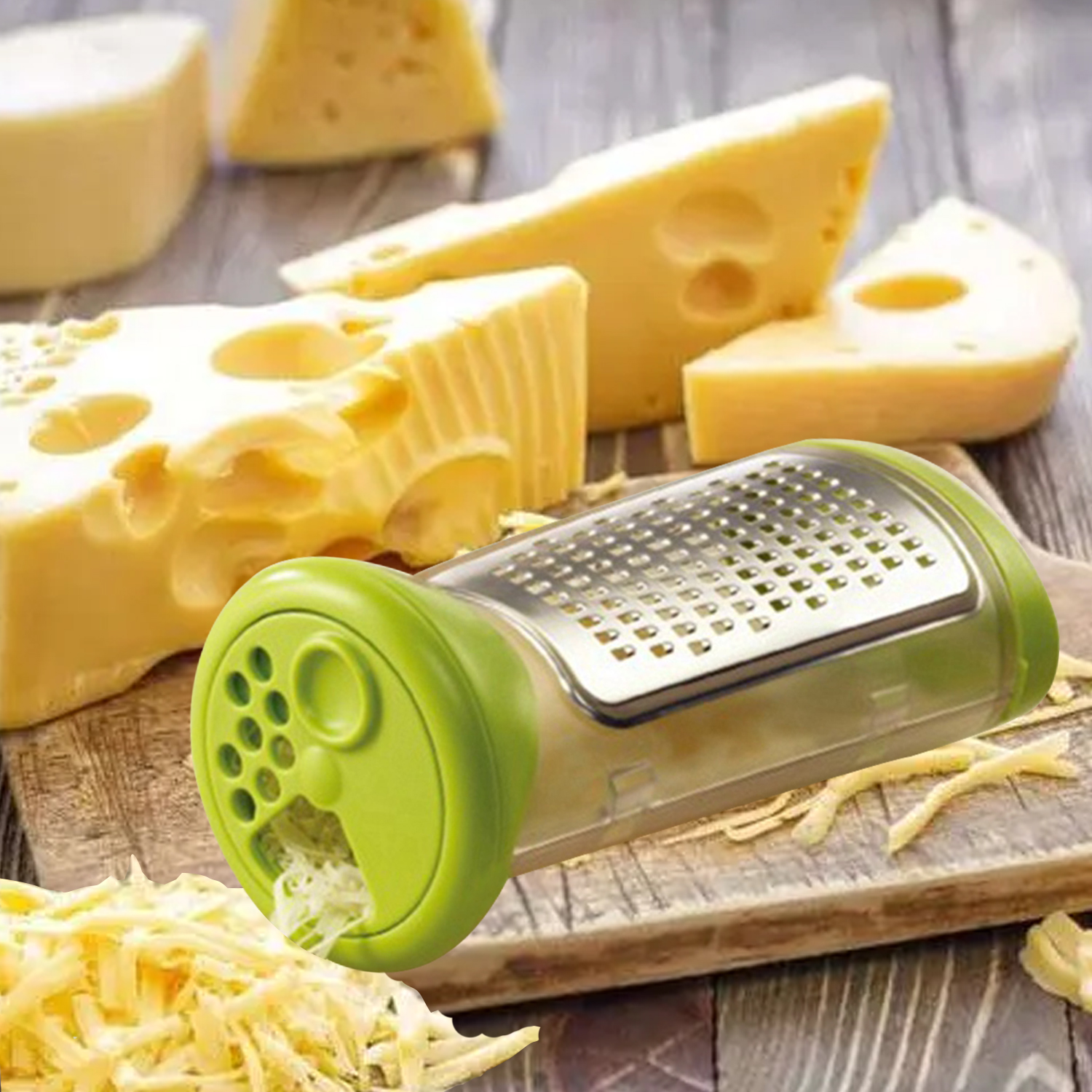 Wholesale Multi Purpose Grater ABS Stainless Steel Cheese Grater & Lemon Zester Grater Slicer with Protect Cover