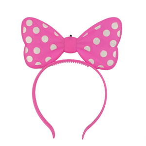 Festive Mickey Mouse Bow Headband