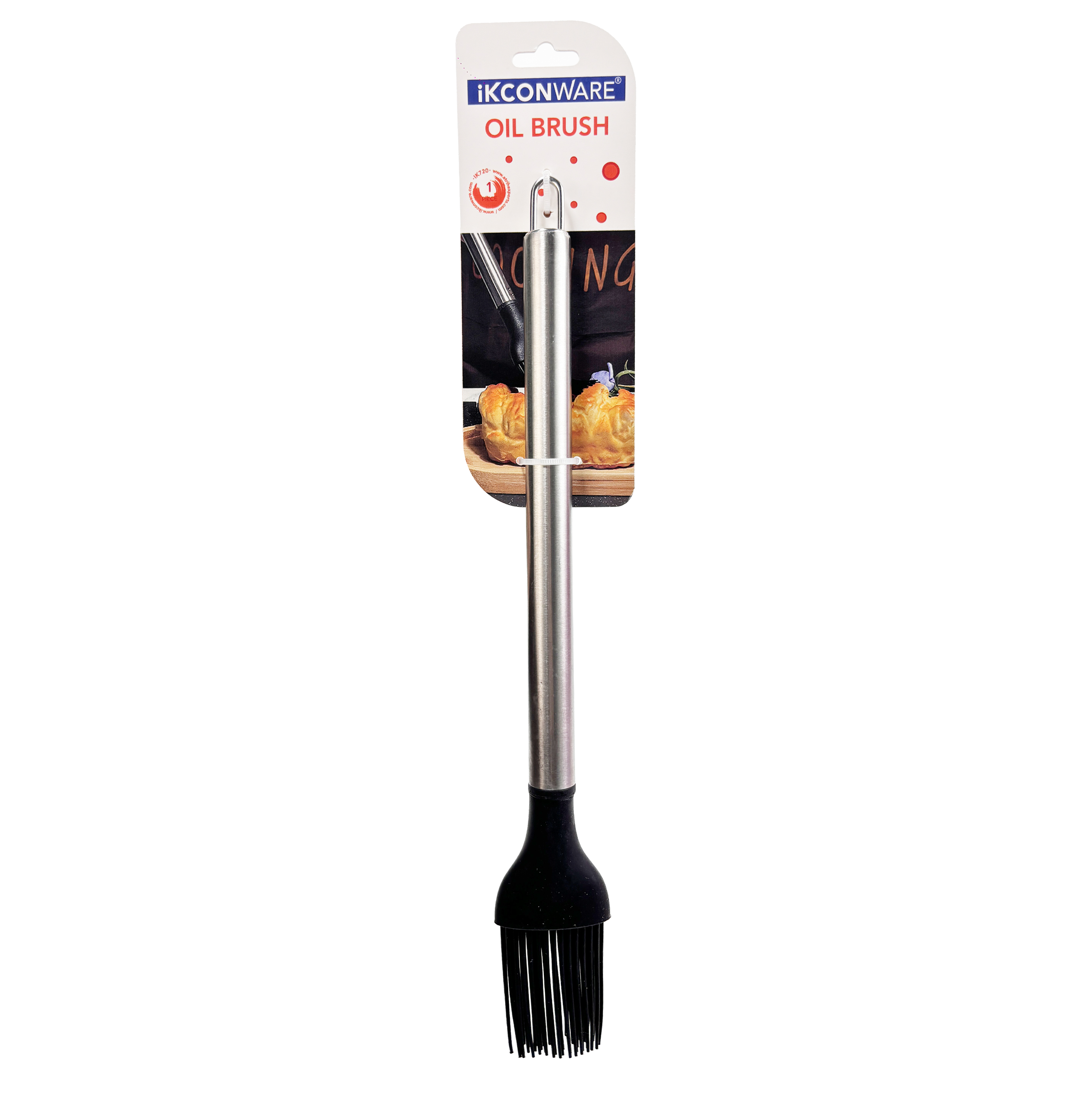 Stainless Steel Handle Silicone Oil Brush