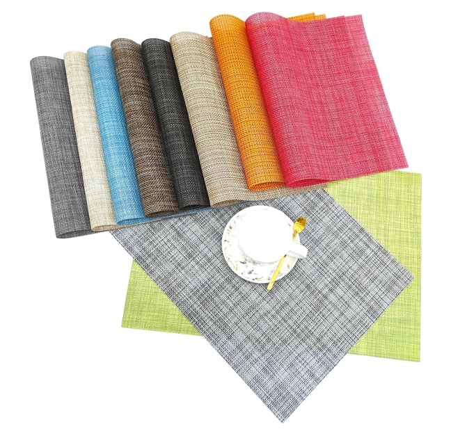 Set of 4 Teslin Table Placemats – Washable, Stain-Resistant, And Heat-Resistant Dining Table Mats – Modern And Durable