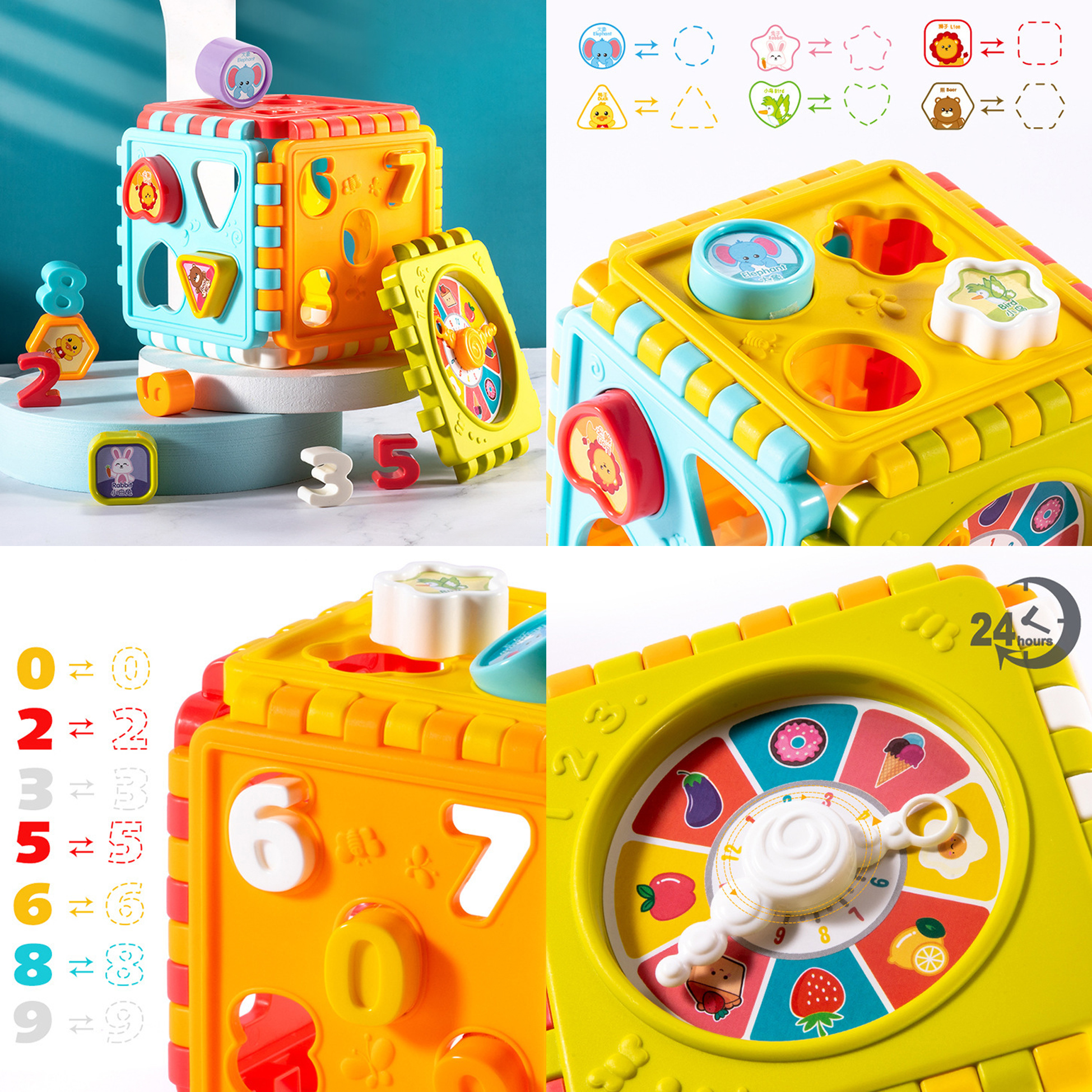 Educational Activity Cube for Toddlers