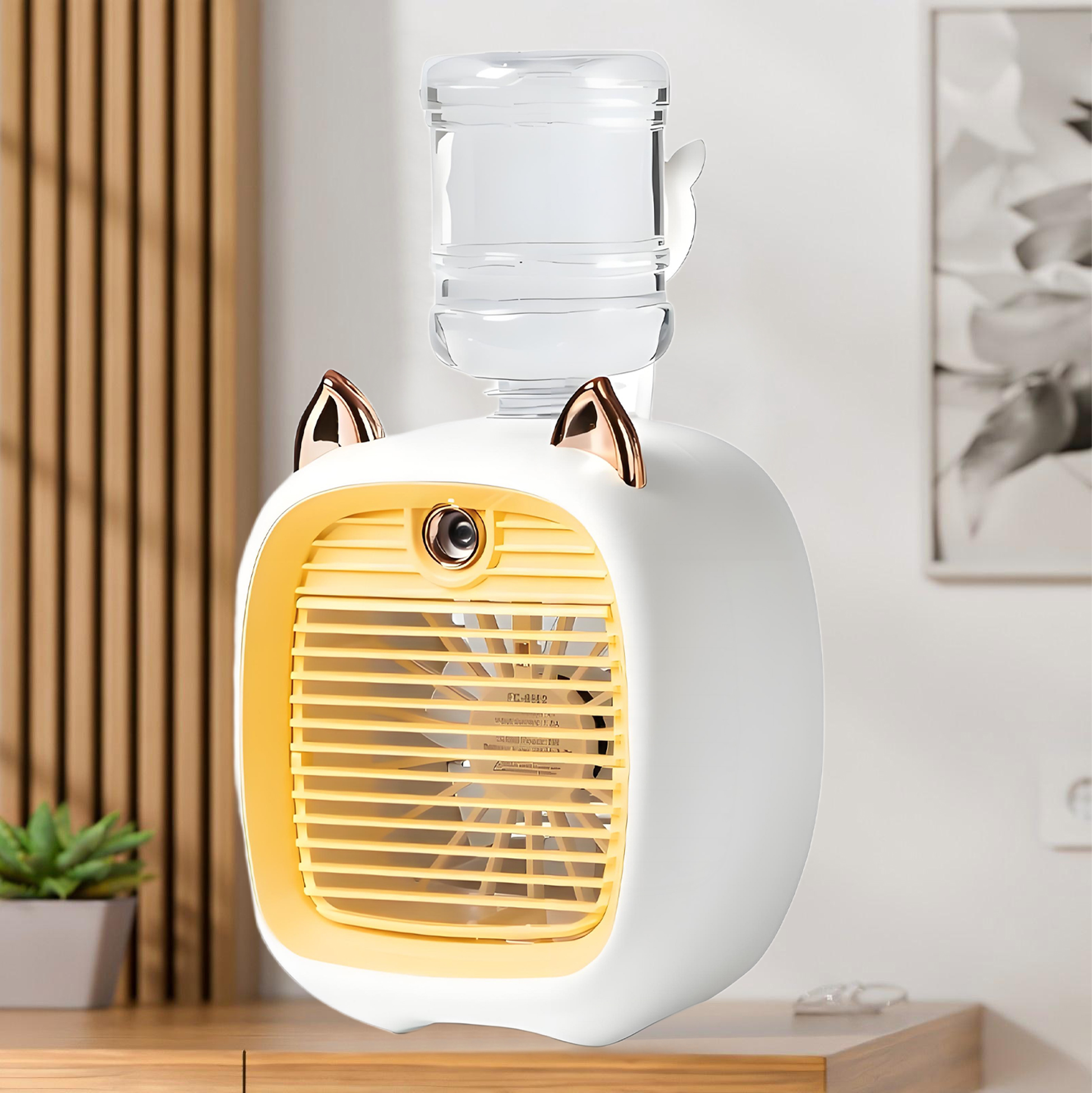 Cute Cat Inspired Mini Evaporative Air Cooler 
