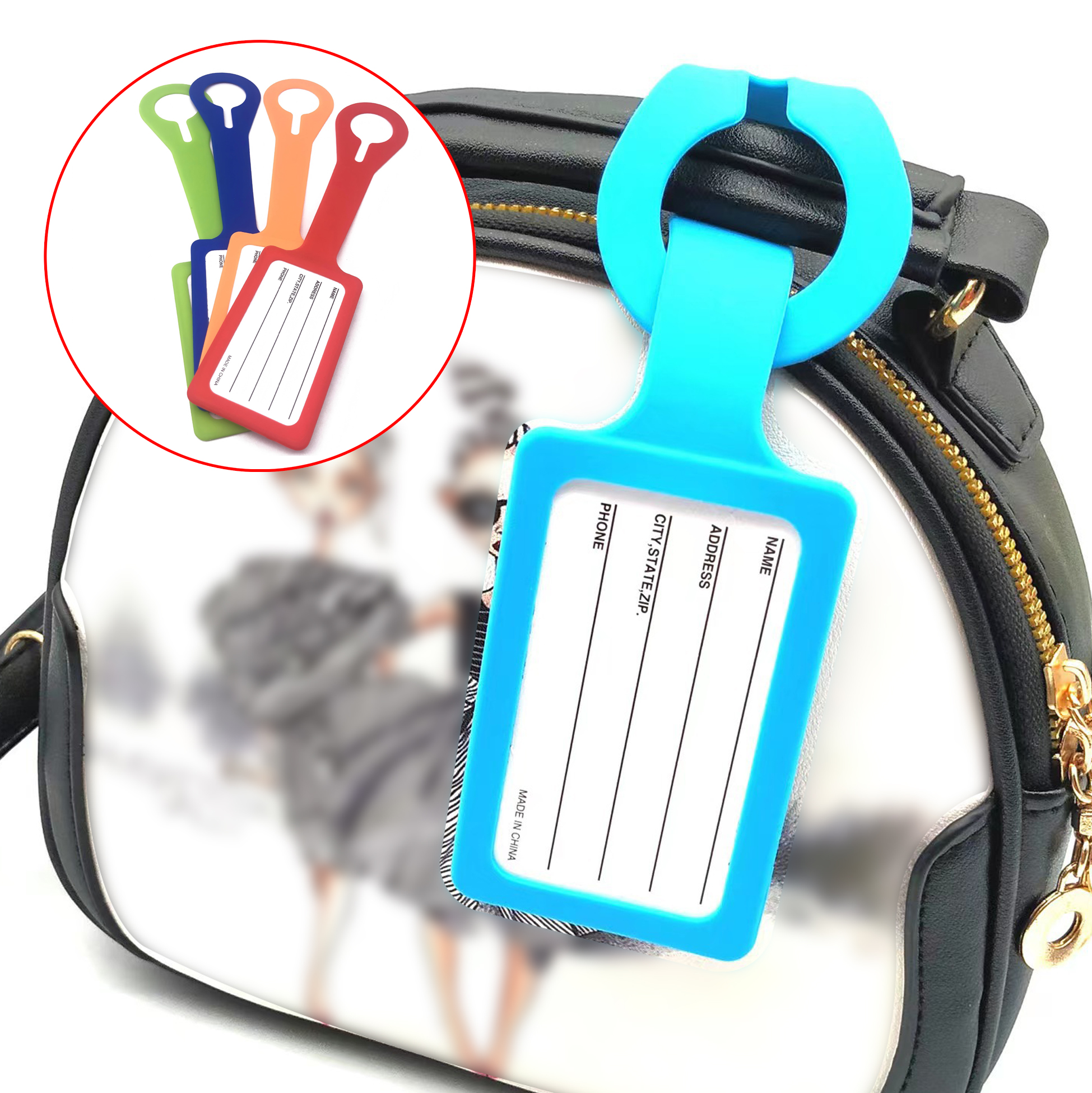 Colorful Silicone Luggage Tag