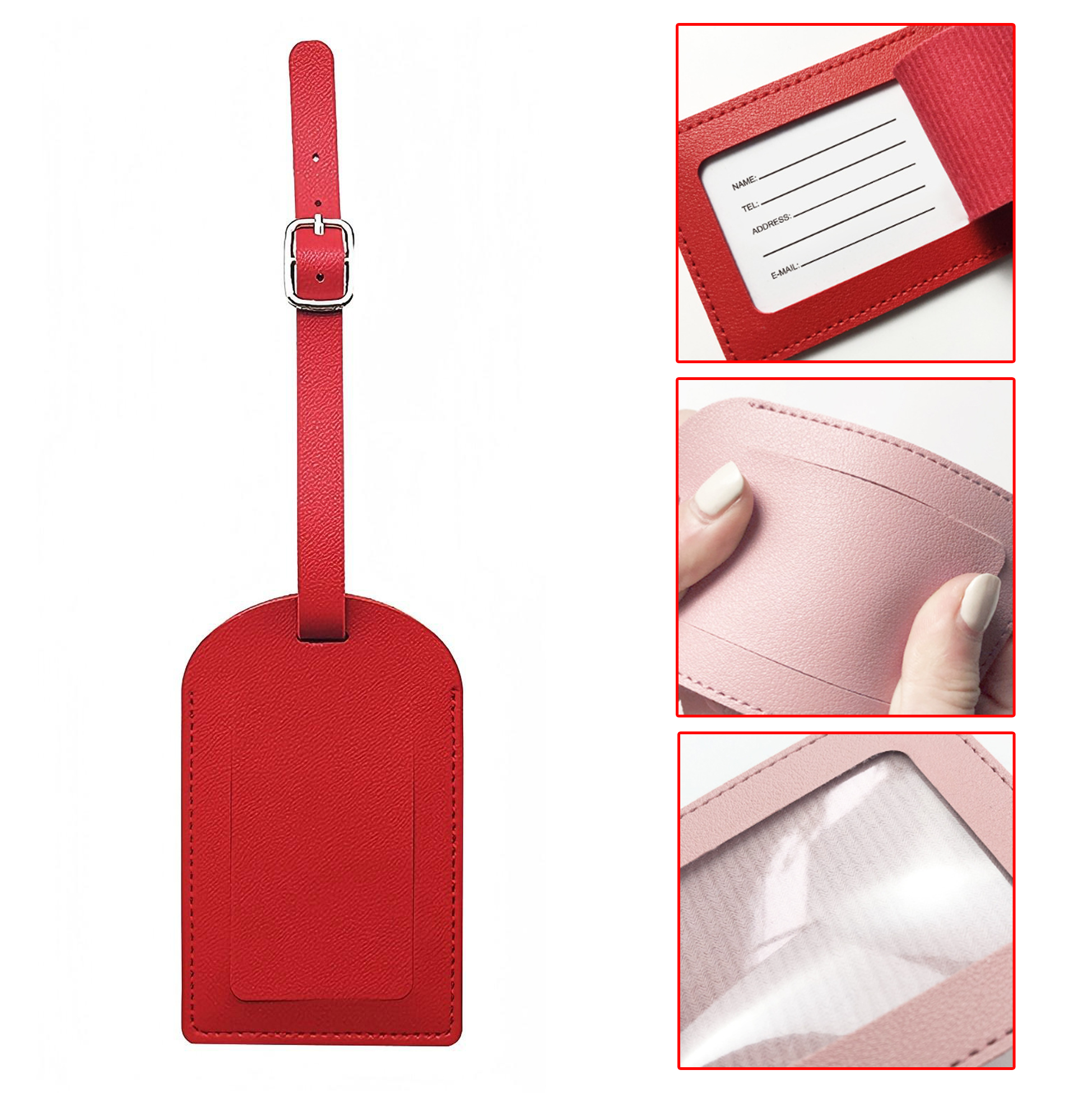 Colorful PU Luggage Tag